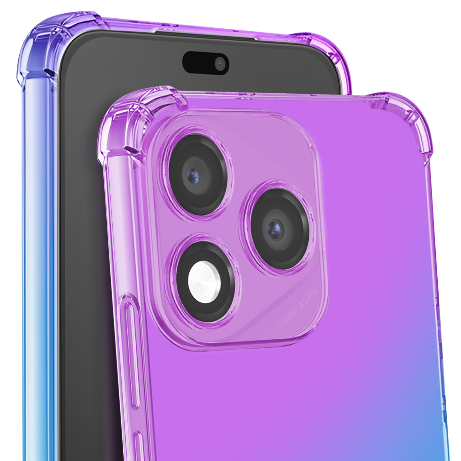 GEJEFA Cover per Honor Magic 4 Lite 4G/5G, 3 Pack Sottile Morbido TPU Bumper Silicone Antiurto Protettiva Custodia per Honor Magic4 Lite con Disegni Cuore