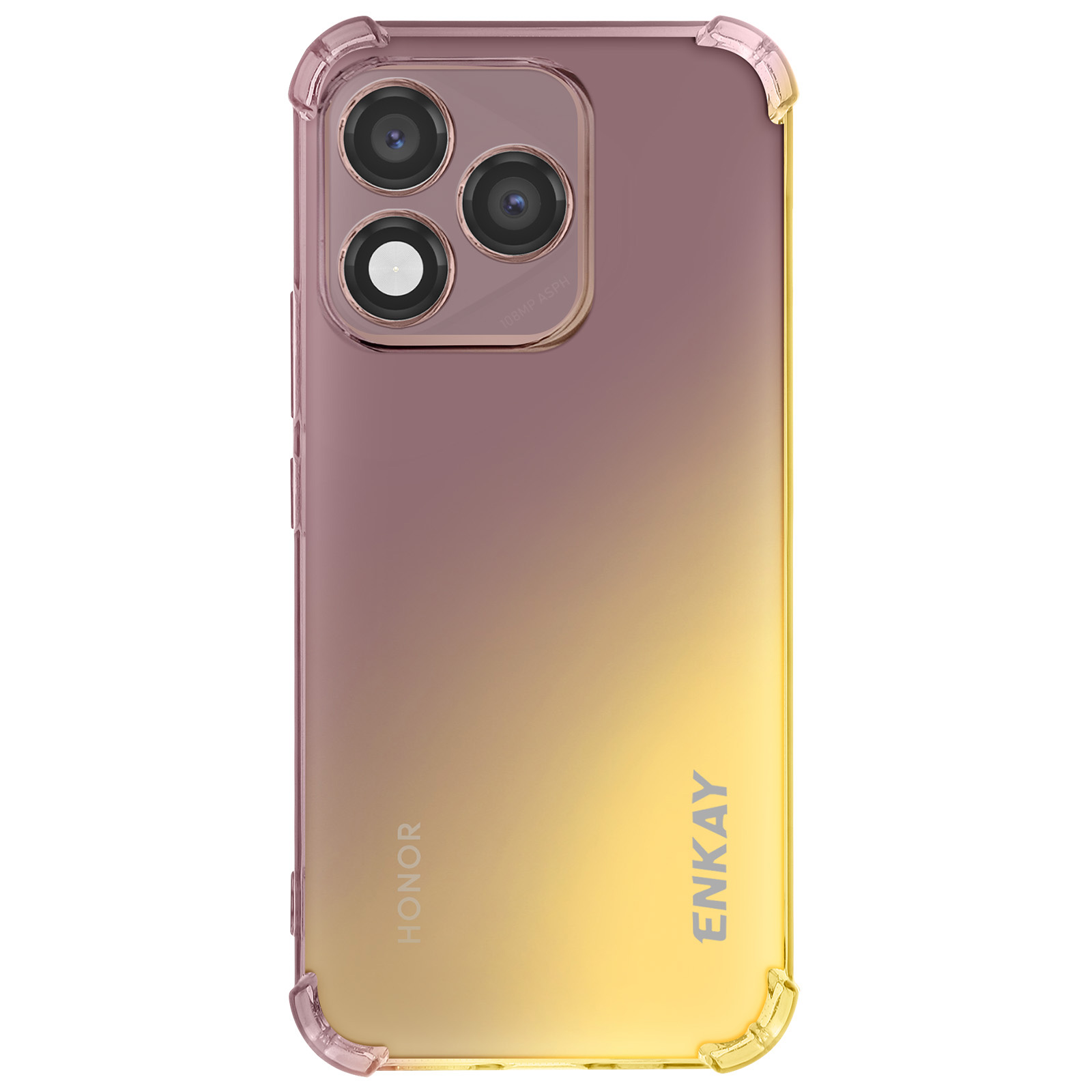 Cover morbida Honor 400 Lite angoli rinforzati - Enkay Blush Blue - Italiano