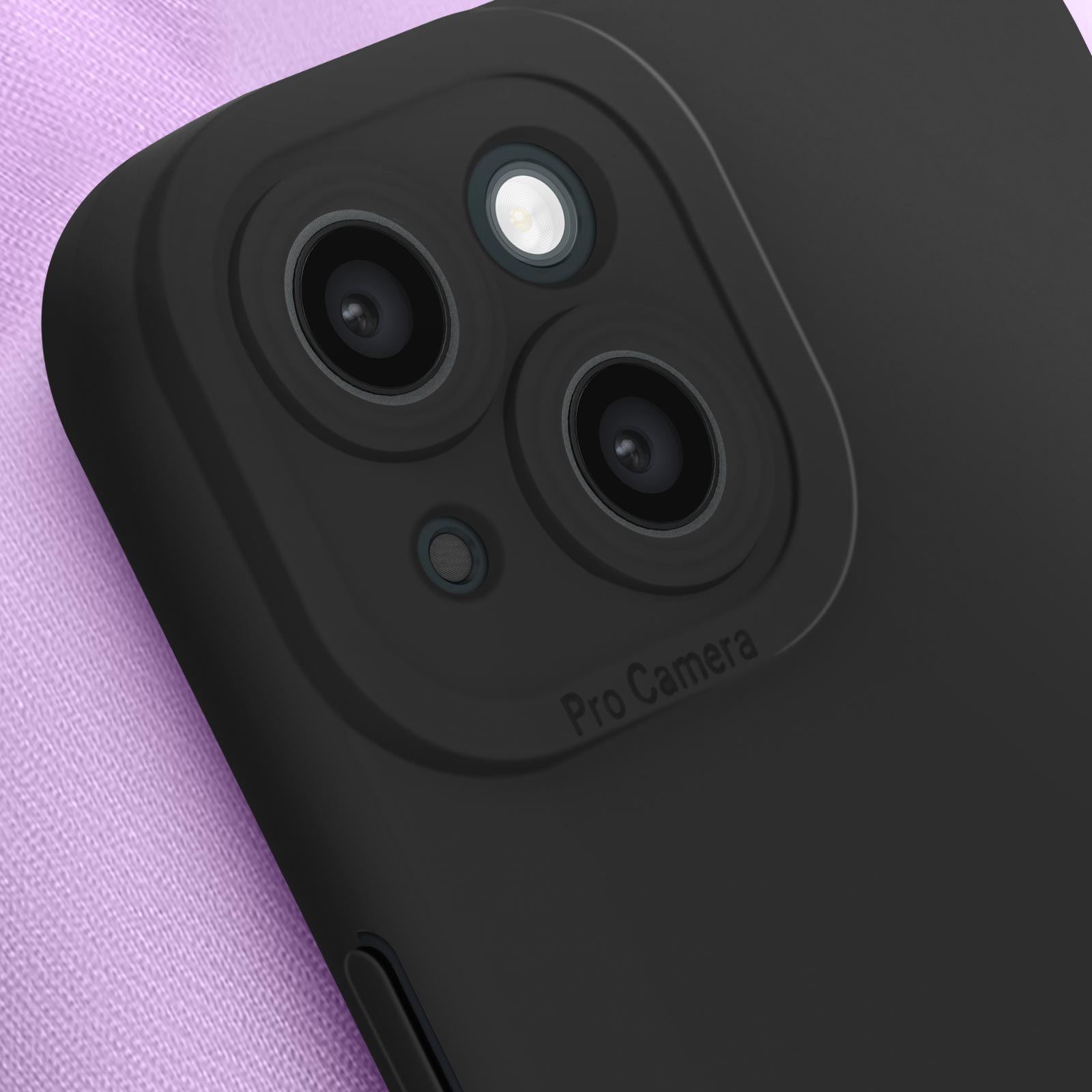Housse Pour IPhone 15 Avec Protection Objectif Appareil Photo - Noir, Marque SDTEK - Neuf Sous Emballage