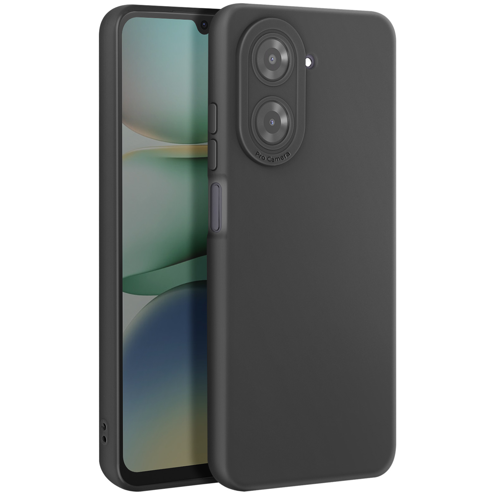 binandteam Cover per Xiaomi Redmi A5 4G (6.88) con 2 Pezzi Vetro Temperato Custodia, Gomma Gel di Silicone tpu Liquida Antiurto Antigraffio Case - Verde scuro