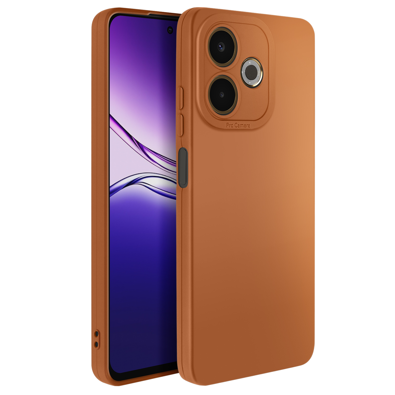 Cover Oppo Find X5 Pro In Silicone Morbido – Protezione Antiurto E Ricarica Wireless – Marrone - copertina