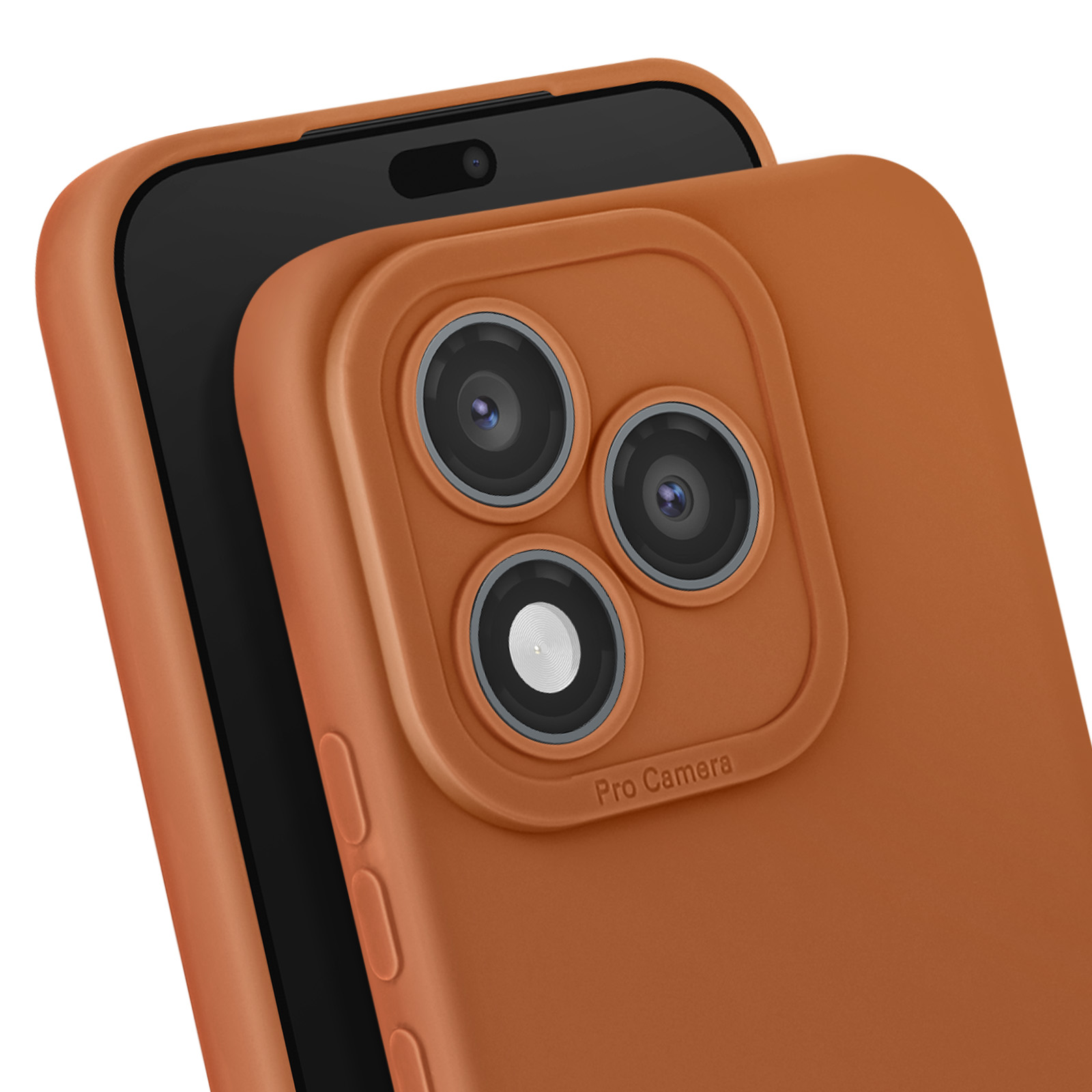 Custodia In Pelle PU Per Honor X8 4G - Cover Posteriore Sottile Con Telaio In Silicone Morbido, Antiurto, Antigraffio, Ricarica Wireless, Colore Marrone - 5