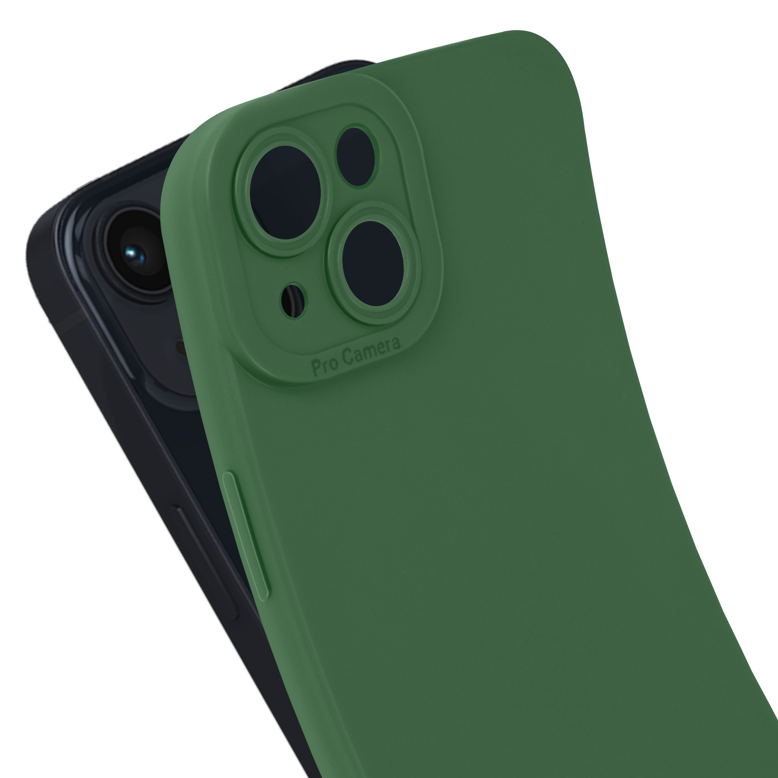 JETech Cover Opaca per iPhone 14 6,1 Pollici, Protezione Anticaduta Antiurto di Grado Militare, Custodia Posteriore Glassata Traslucida, Anti- Impronte (Giallo
