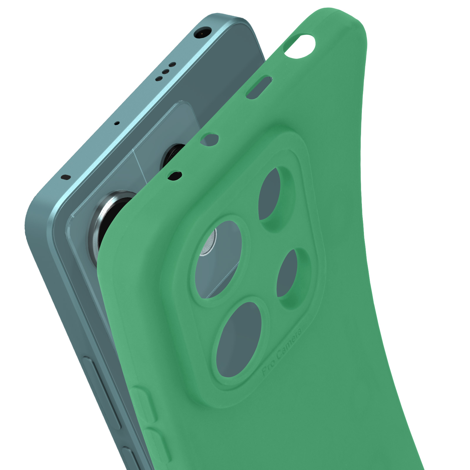 TUUTPU Cover per Xiaomi Redmi Note 13 Pro 5G/Poco X6 5G, Custodia Scorrevole Protezione Fotocamera Antiurto Case con 360° Magnetica Anello Rotante Supporto e TPU Silicone + PC Bumper All'aperto, Nero