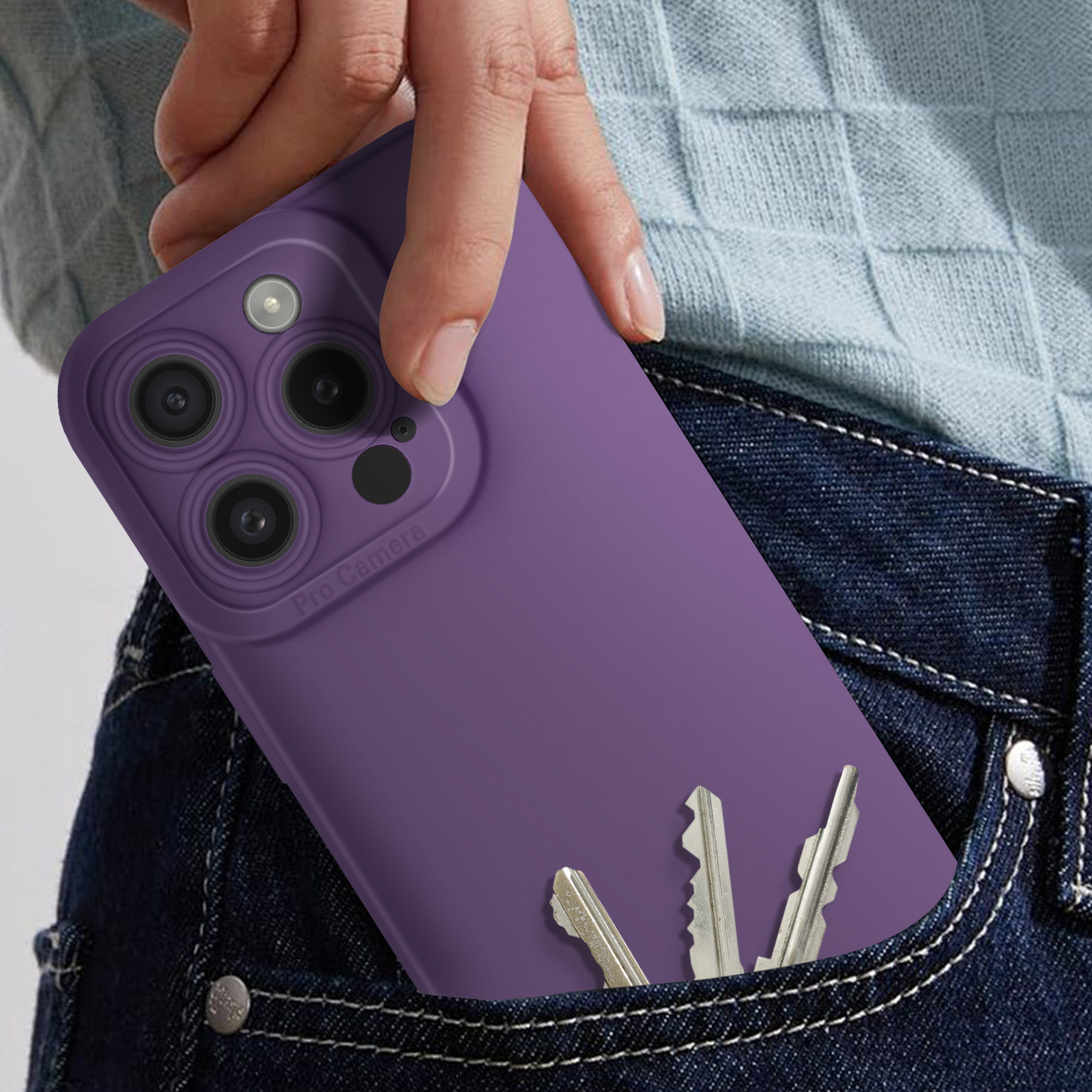 Navitech Custodia Rigida Antiurto Per Fotocamera Kodak PIXPRO FZ55 - Colore Viola, Con Tasca Interna