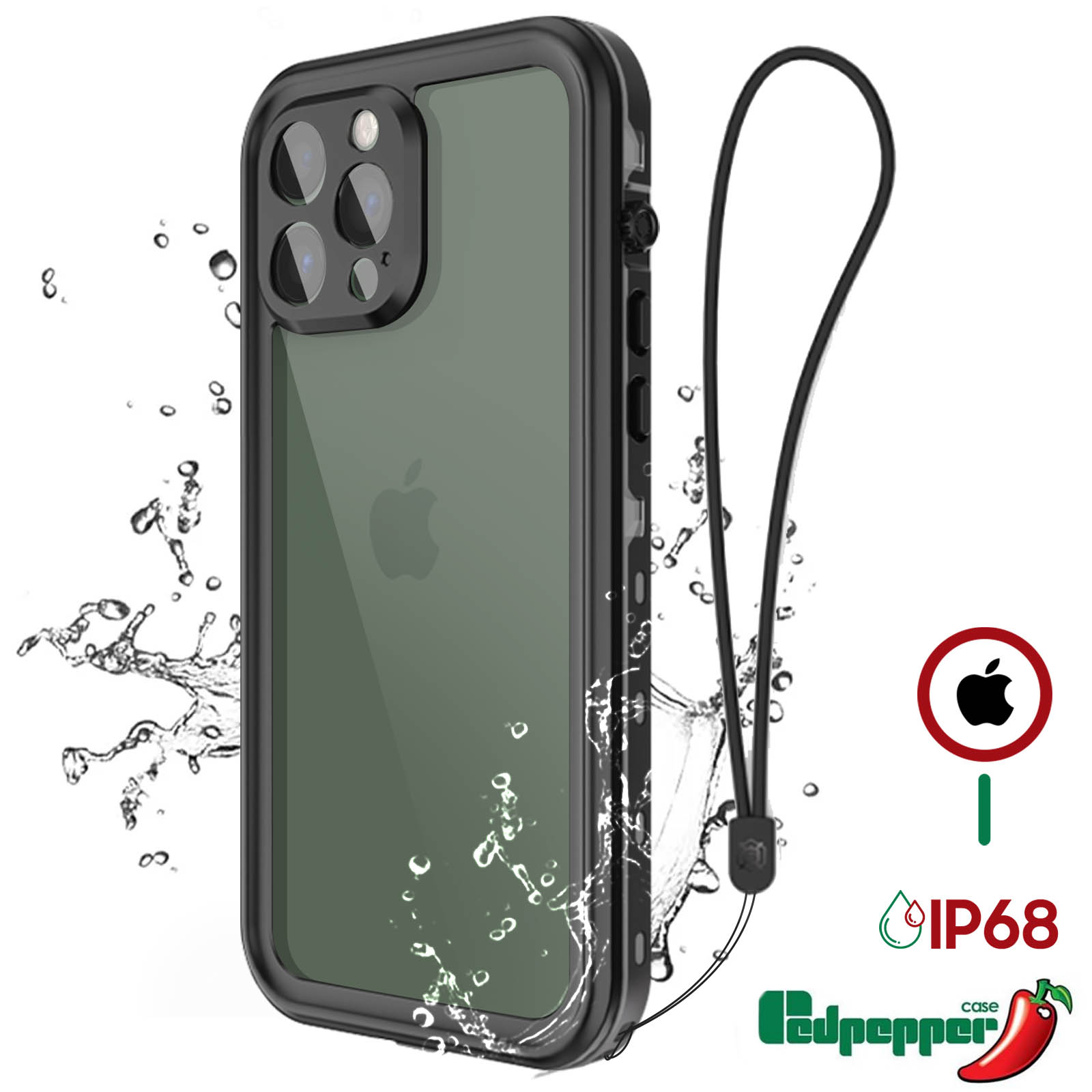 Étui étanche Redpepper Pour IPhone 13 Pro Max – Noir – Coque Intégrale (ouvert, Jamais Utilisé)