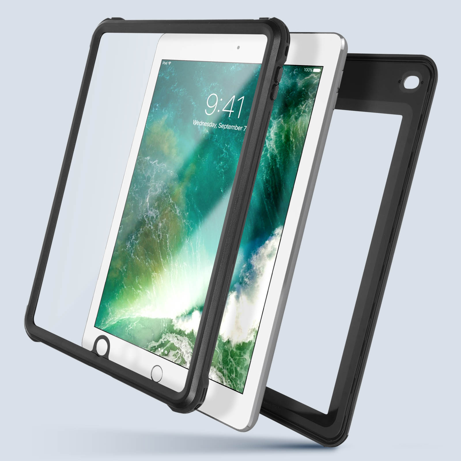 IPad Hülle Für 9,7 Zoll Modelle – Slim Folio Mit Stifthalter, Auto Wake/Sleep, Grau