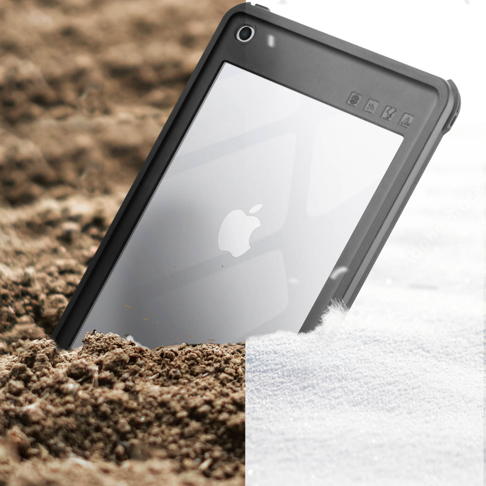 Custodia Impermeabile IP68 Per IPad Mini 4 / Mini 5 – Certificata Fino A 3 Metri, Antiurto Con Protezione In Vetro Temperato, Copertura Totale 360°