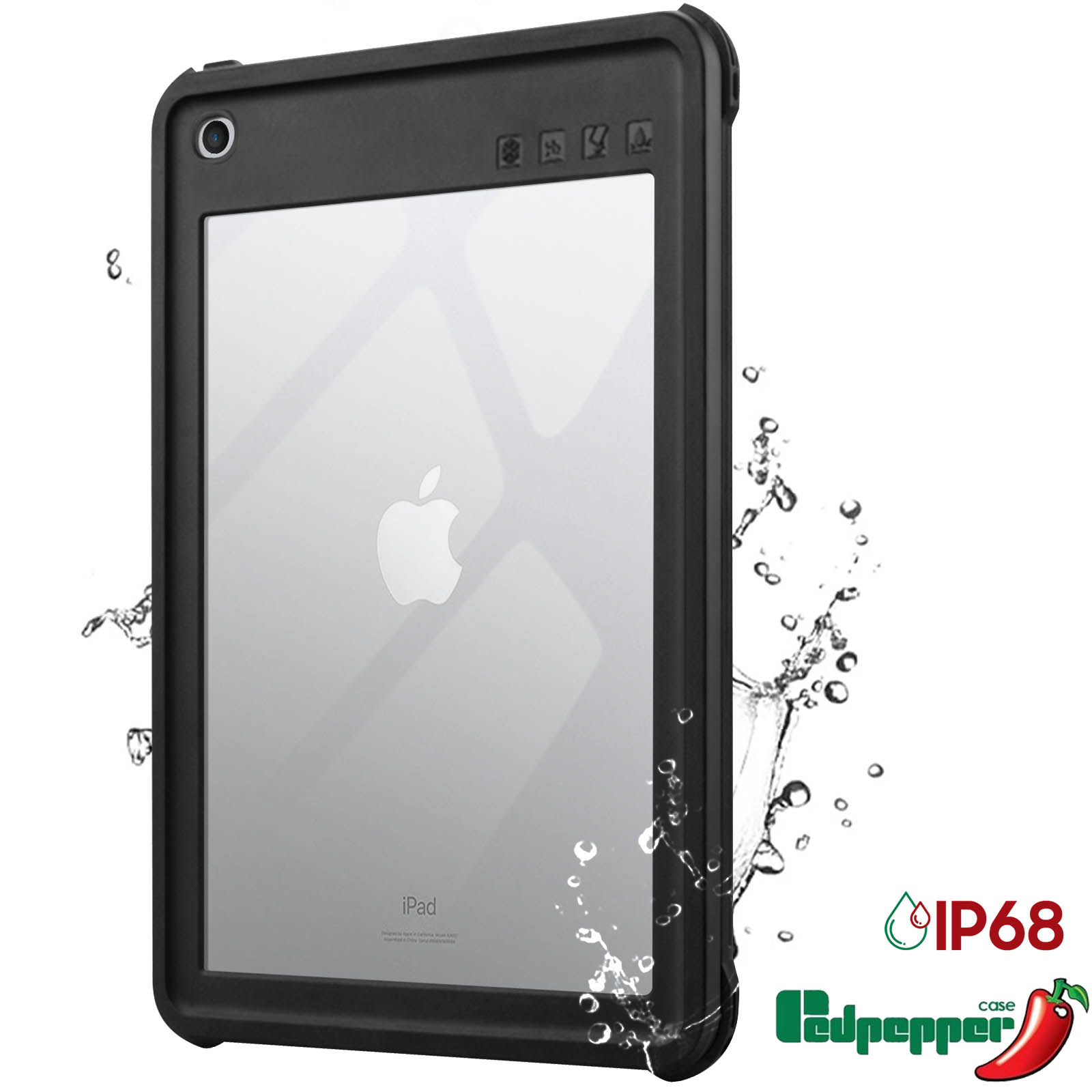 Funda Negra De 3 Capas Para IPad Air - Protectora A Prueba De Golpes, Incluye Protector De Pantalla, Alta Resistencia