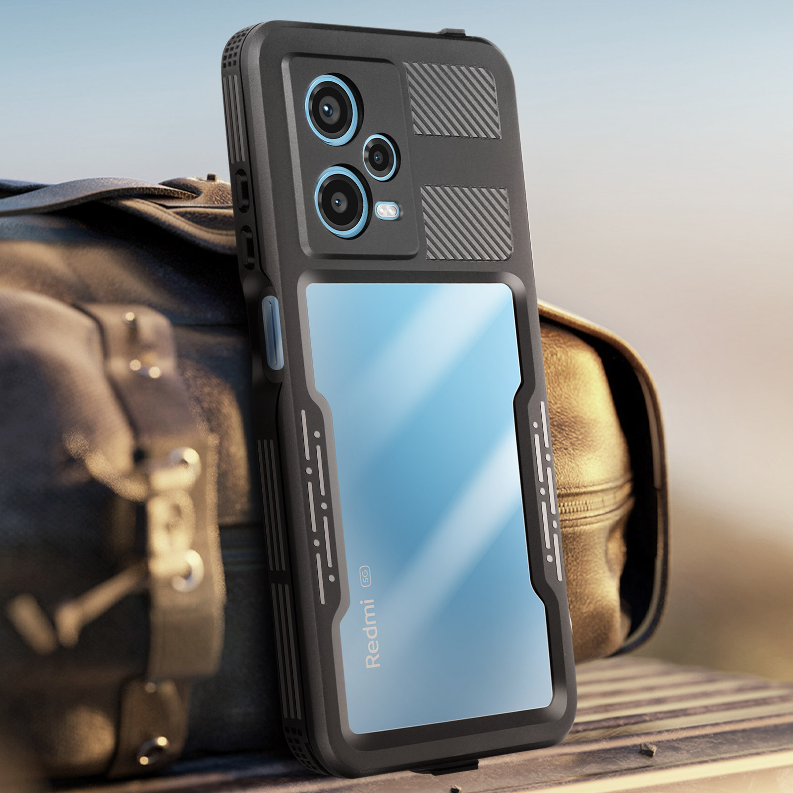 Custodia DECHYI Per Google Pixel 8 Pro Con Vetro Temperato: Cover Antiurto Con Protezione Fotocamera Scorrevole E Anello Supporto Rotante, Rossa