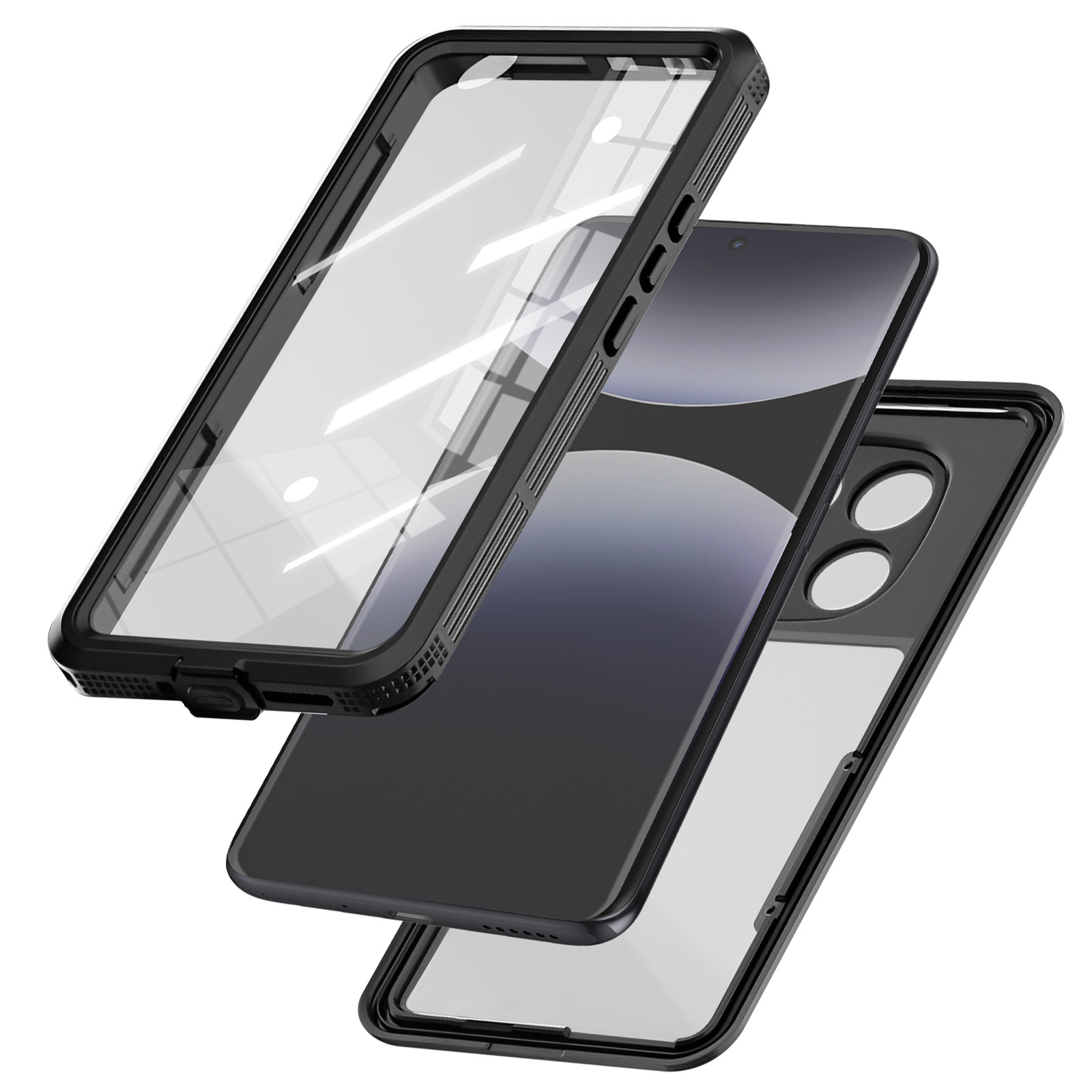 Lemxiee Case pour Xiaomi Redmi Note 14 Pro Plus 5G & Note 14 Pro 5G Coque en Anti-Empreinte/Antidérapant/Anti-Chute Silicone Flexible Acrylique dépoli