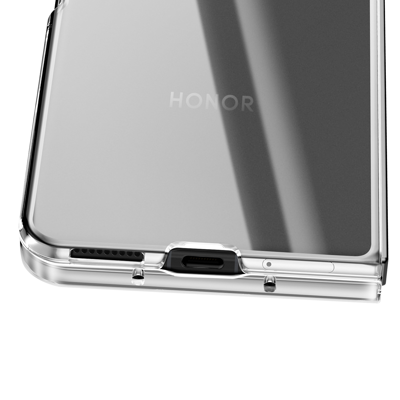 GEJEFA Cover per Honor Magic V2 5G, Ultrasottile Anti-Graffi Antiurto Rigido PC Custodia Protettiva per Honor Magic V2 5G, Trasparente