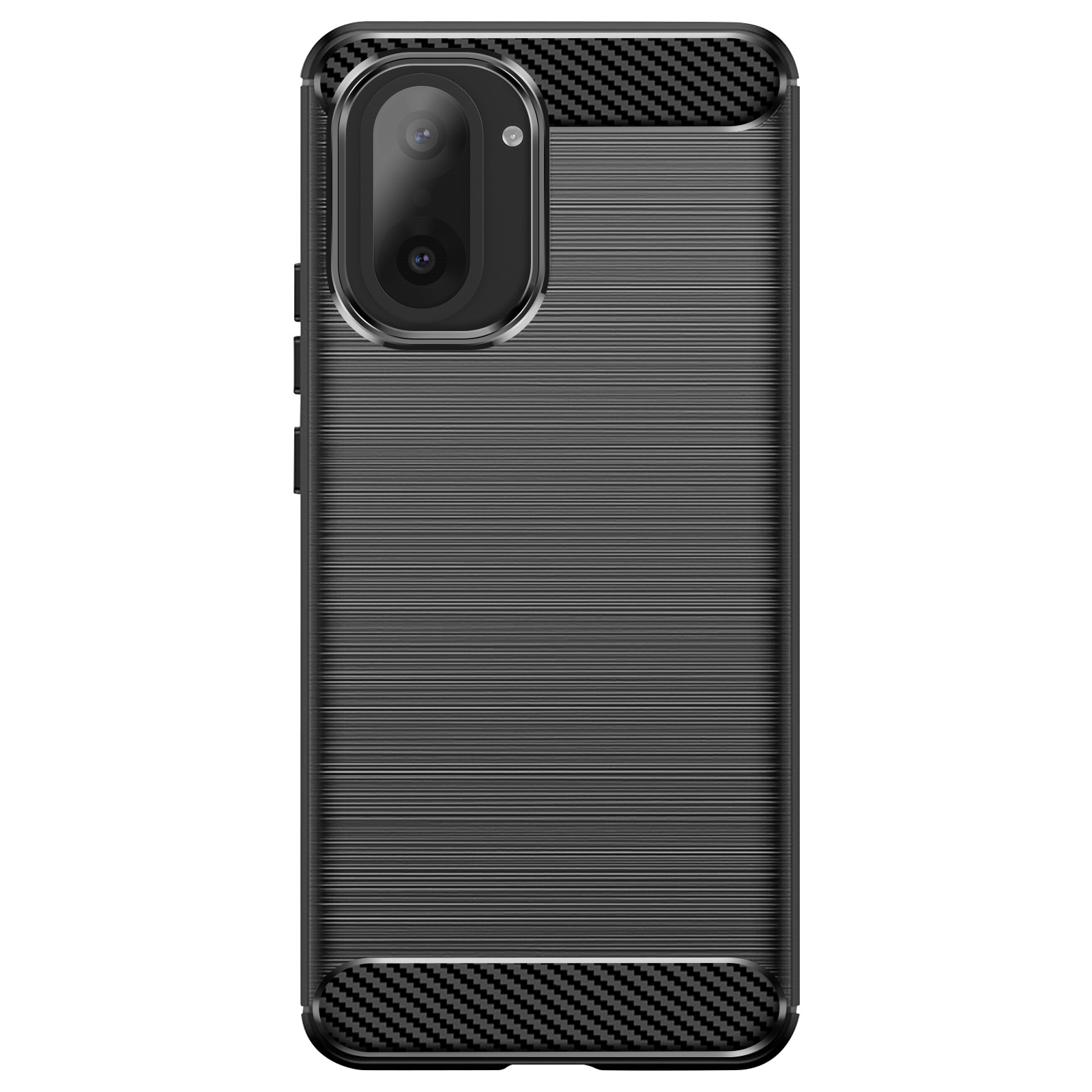 Kit Protezione OnePlus Nord 2 5G: Cover Antiurto Carbon Look + Pellicola Vetro Temperato 9H