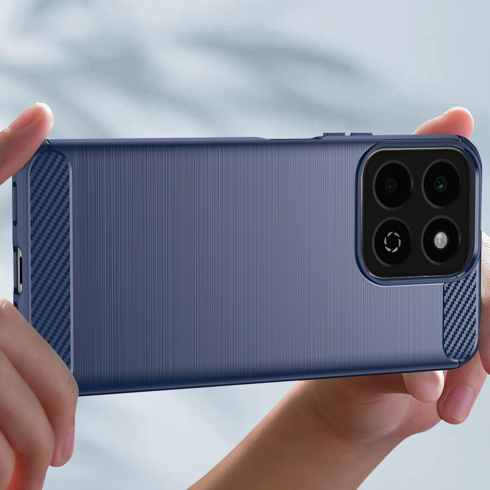 Coque Silicone Imprimée Pour Huawei Honor 200 Pro 5G – Motif Mandala Bleu – TPU Souple – Neuf