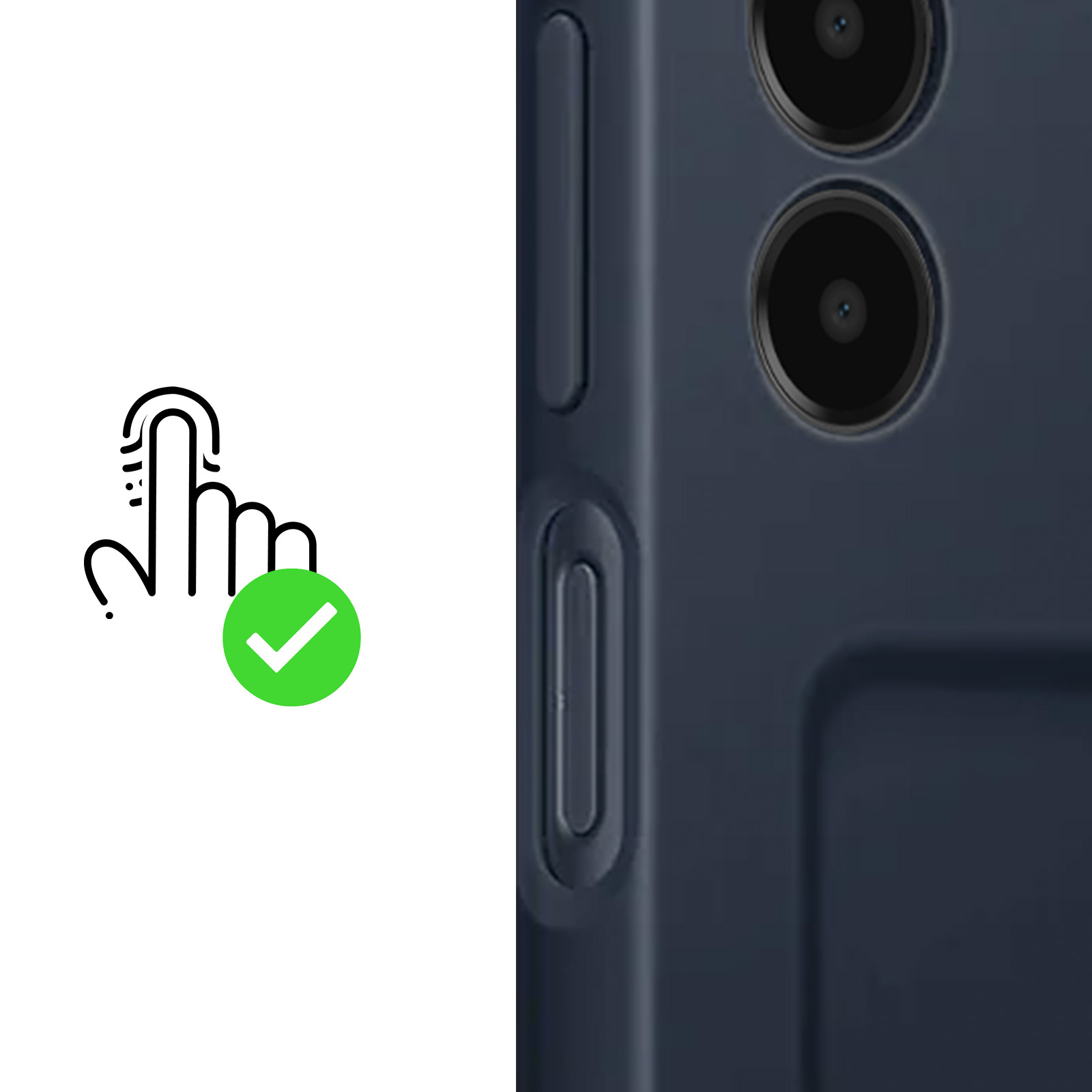 SATURCASE Custodia per OPPO A15 / A15S, in pelle PU con chiusura