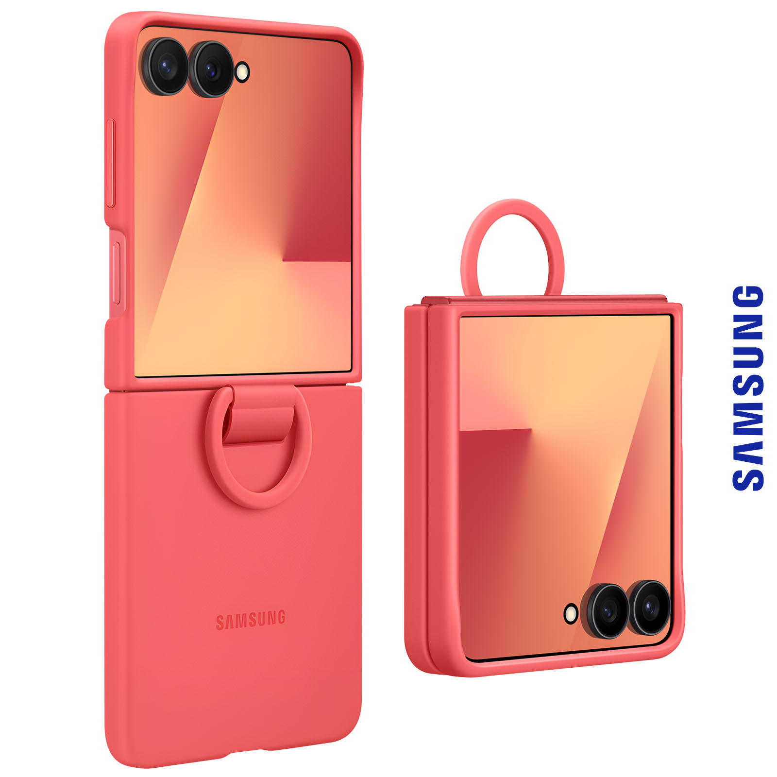 Custodia I-Blason Per Samsung Galaxy Z Flip 7 - Magnetica Con Vetro 9H E Cavalletto - Trasparente