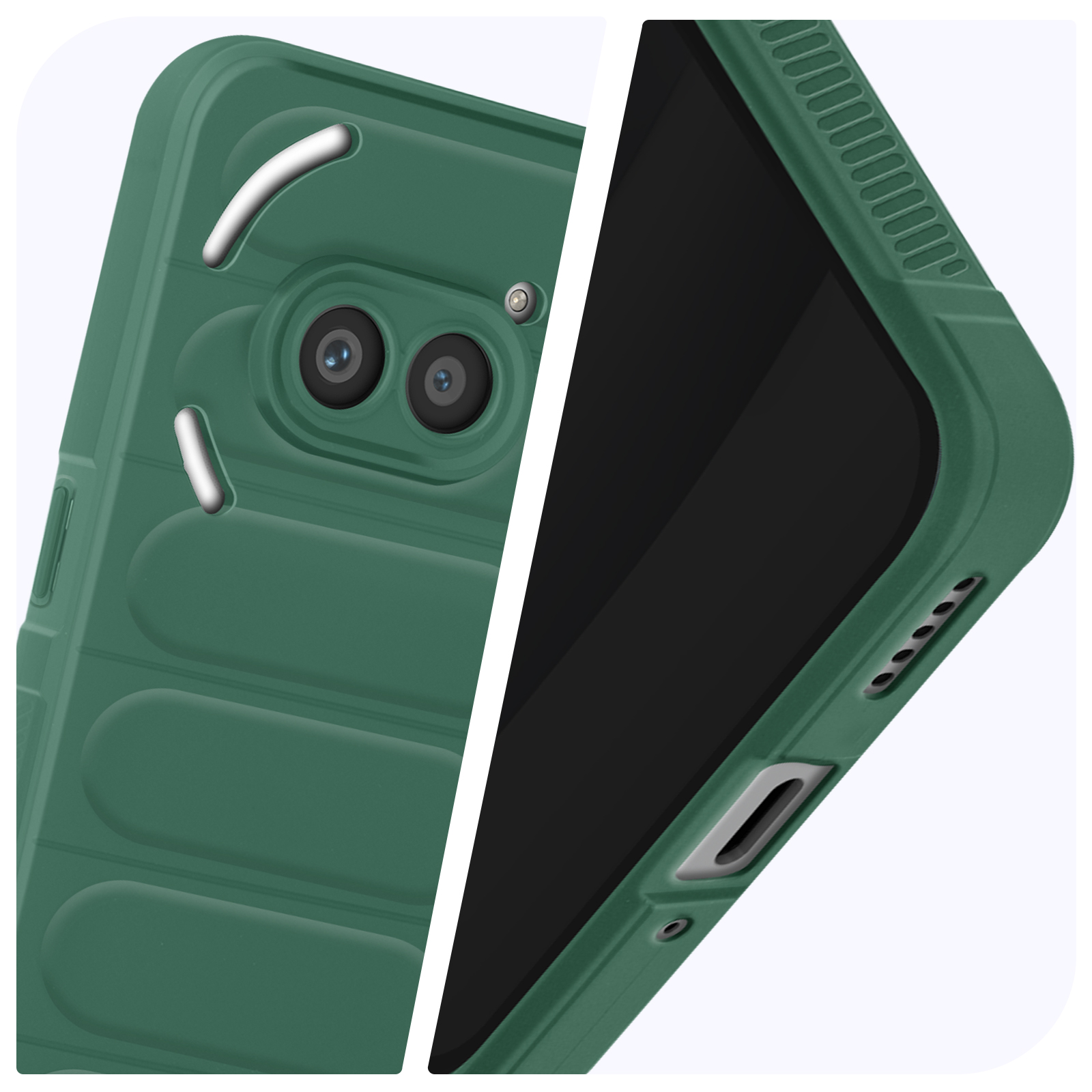 Custodia COMAKU Colorata Per Nothing Phone (2) – Copertina Traslucida In Silicone TPU Con Paraurti Antiurto, Design Sfumato E Foro Per Cordino