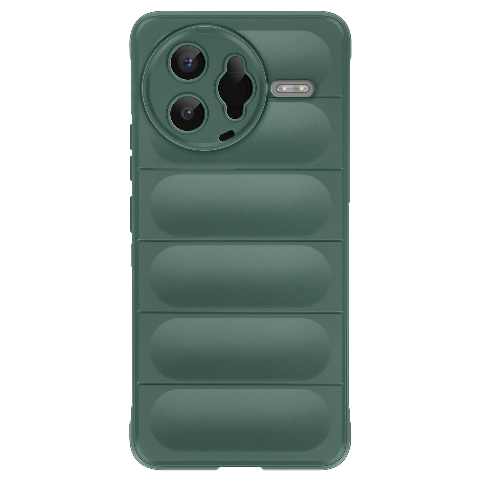 Cover Per Xiaomi Poco F2 Pro Con Supporto Pieghevole - Custodia Antiurto TPU/PC Rosa Rossa - 4