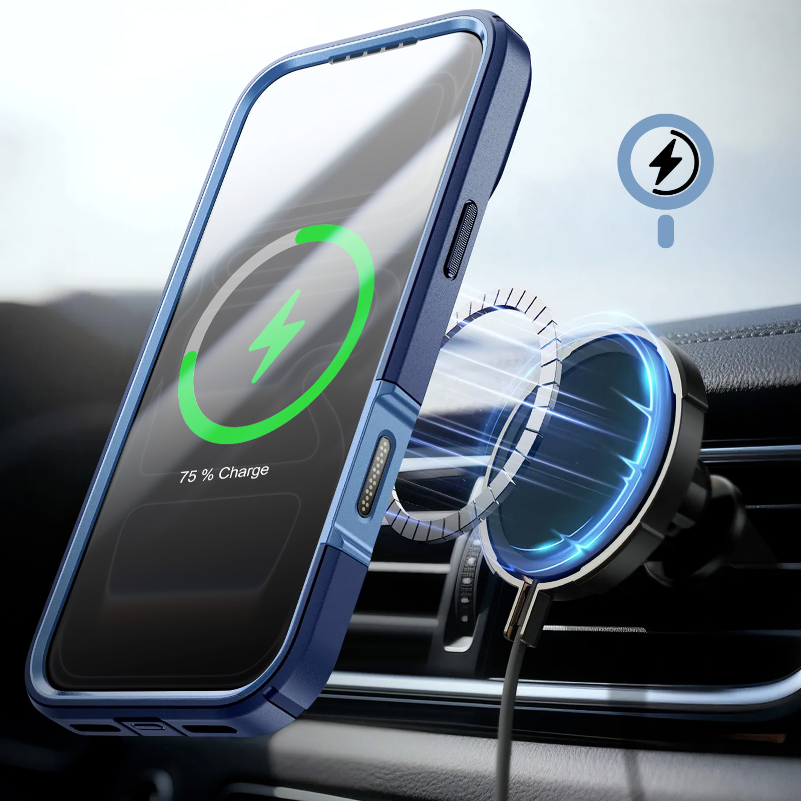 i-Blason Cosmo Series - Custodia protettiva sottile per iPhone 12 Pro Max da 6,7 (versione 2020), farfalla