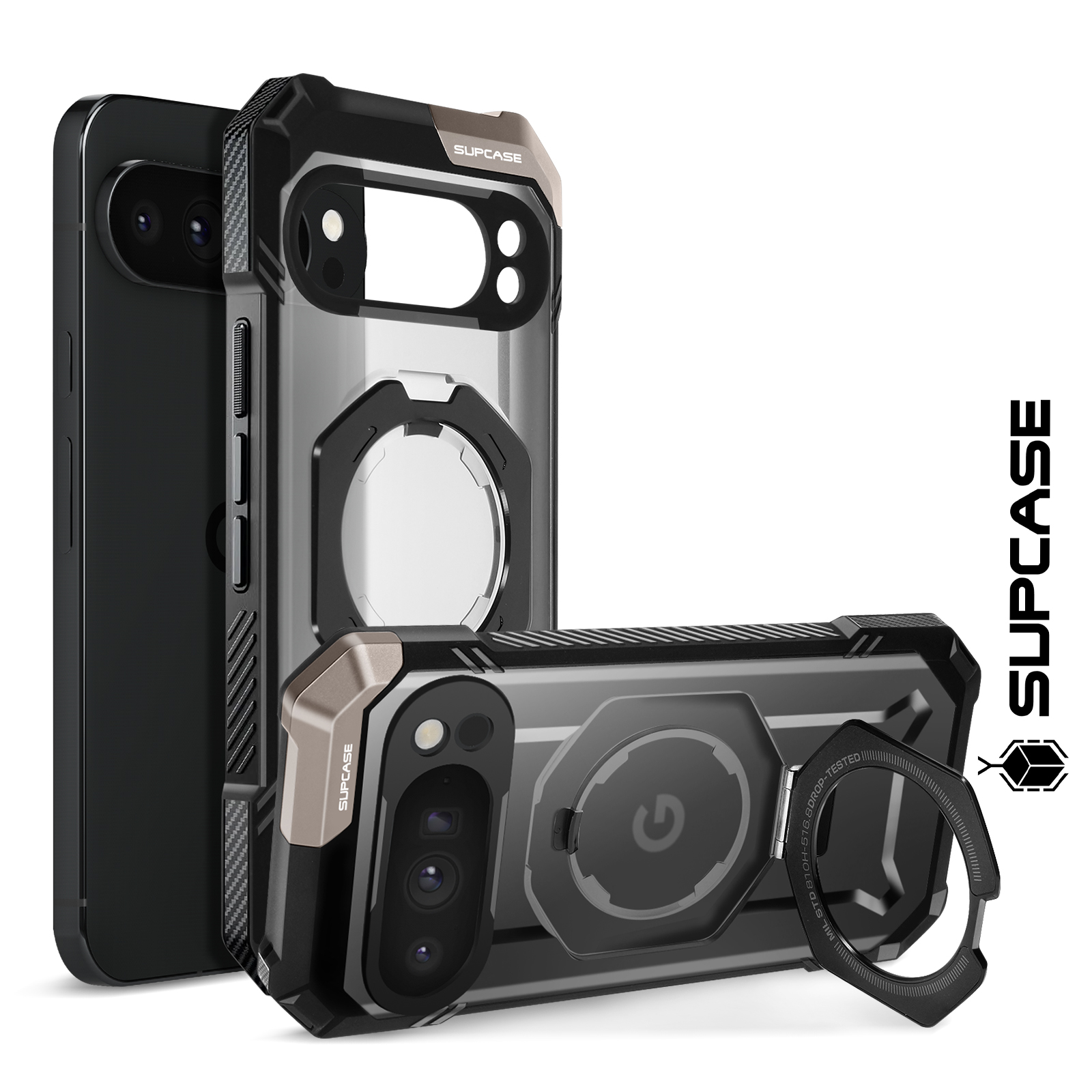 Cover per Google Pixel 10 Pro XL, 2 Pellicola Protettiva in Vetro Temperato & 1 Pellicola Fotocamera,Custodia in Morbida Silicone Liquido con Rivestimento in Microfibra AntiGraffio,Nero