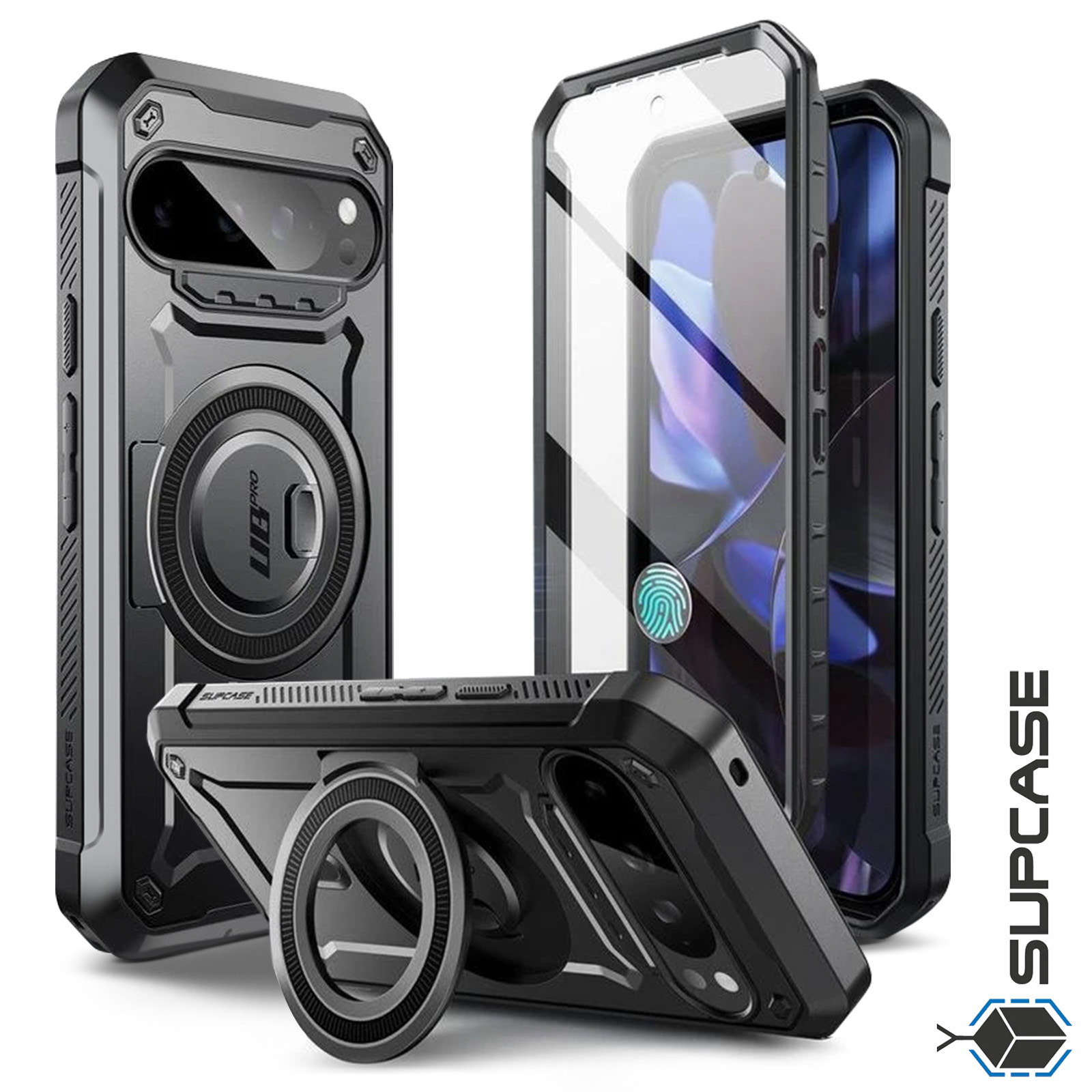 Colala Cover Per Google Pixel 9 Pro XL – Custodia Antiurto 360° Trasparente Con Protezione Schermo Integrata