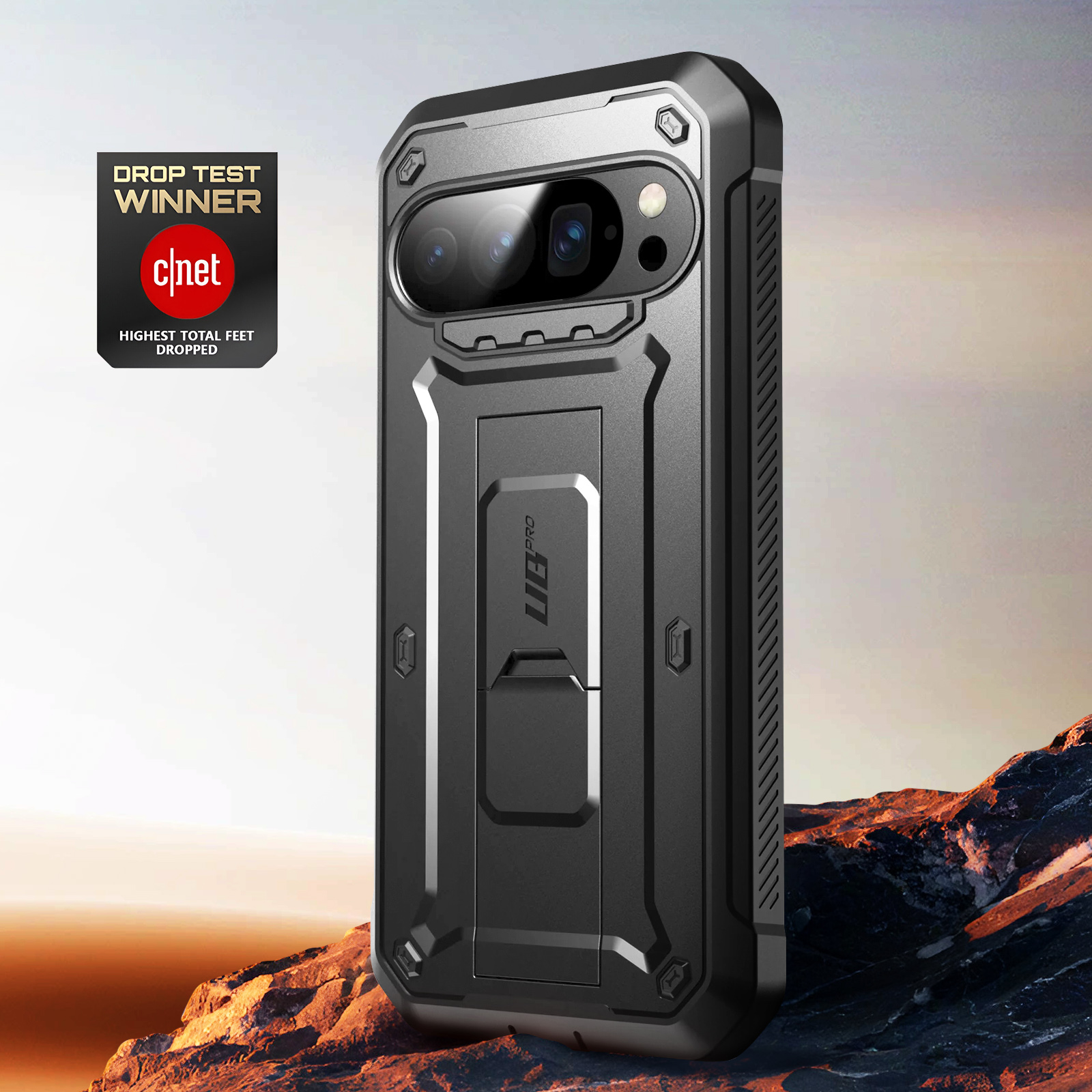 Coque + Verre Trempé Pour Google Pixel 10/Pro/XL - Aimanté, Protection Complète, Noire, Neuve