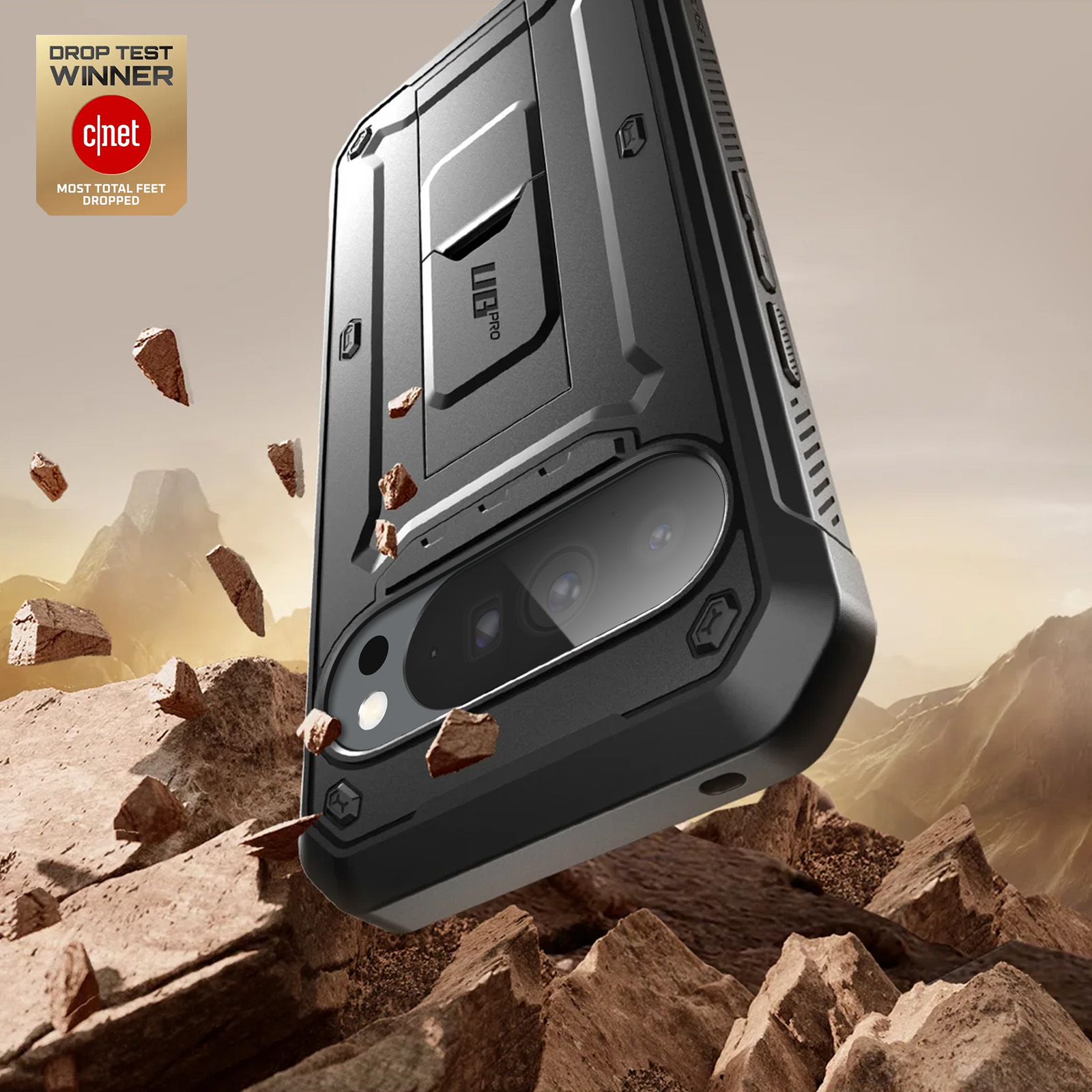 Coque SUPCASE UBPro Pour Google Pixel 10 Pro XL - Protection Intégrale Qualité Militaire + Support Repliable & Clip Ceinture - Modèle 2025