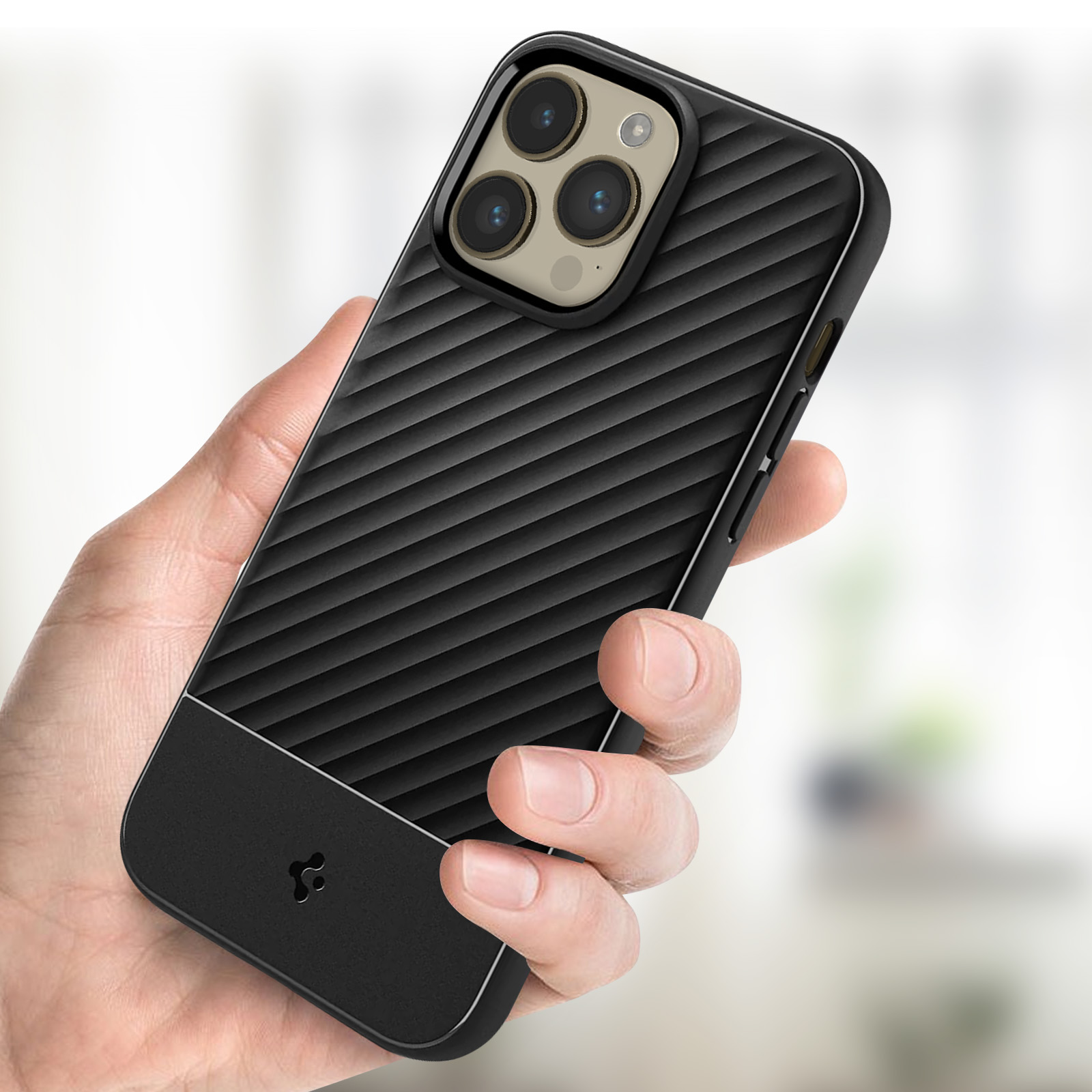 CYRILL Di Spigen Cover MagSafe Per IPhone 14 Plus (6.7") - Custodia In PU Premium Nero - 5