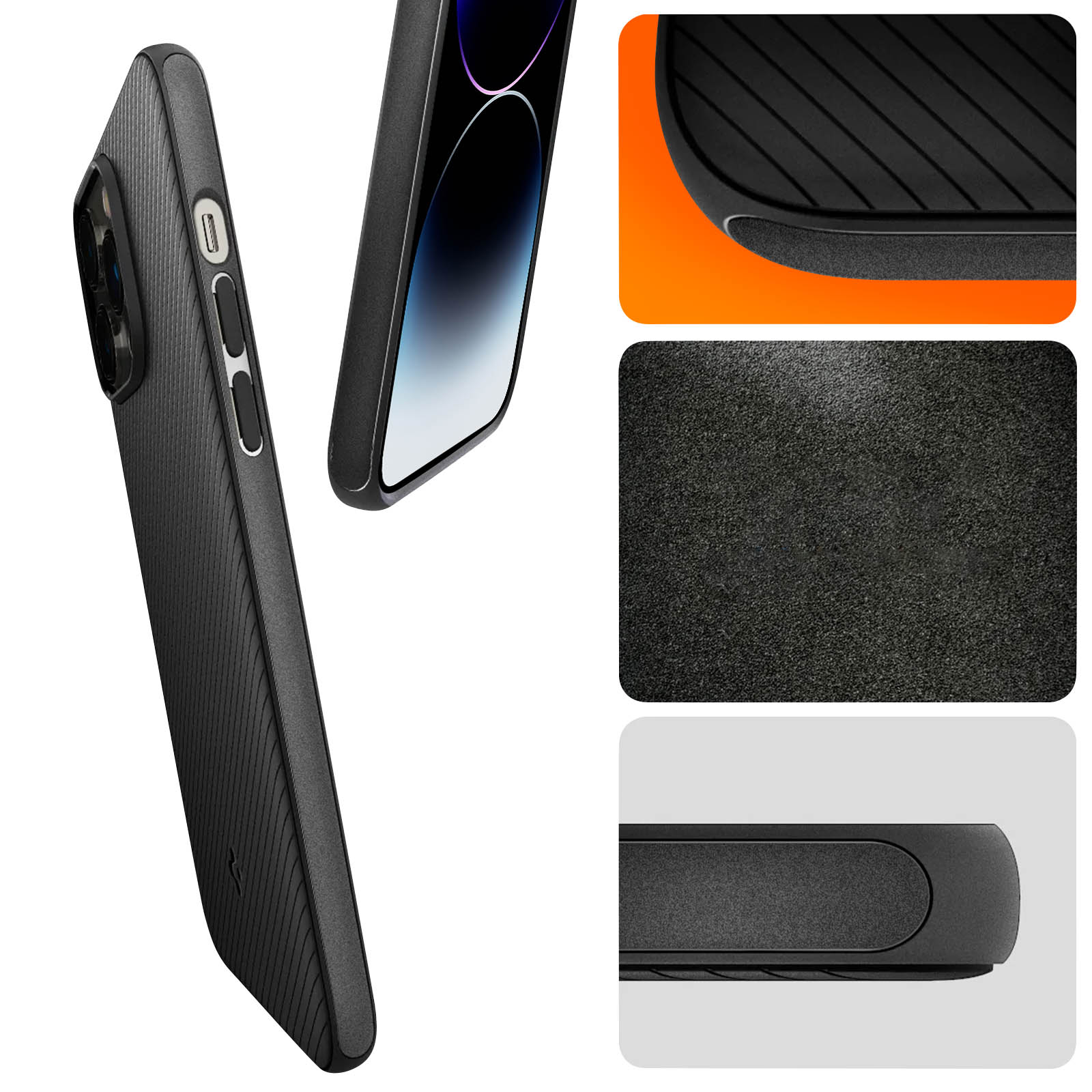 Spigen Cover Thin Fit Compatibile con iPhone 14 - Nero