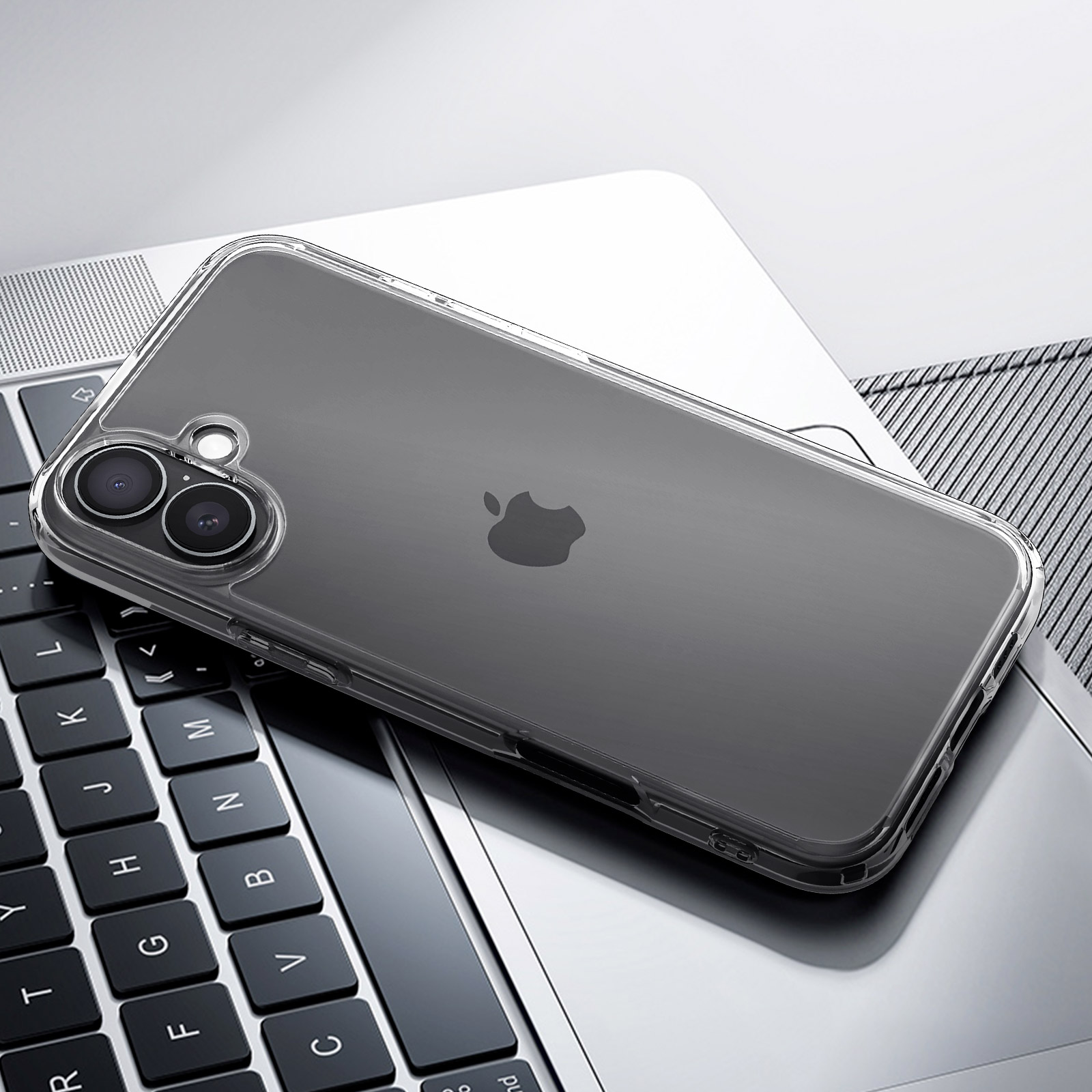 CYRILL di Spigen Shine Mag [2 in 1] 2 Pezzi Vetro Temperato + 1 Cover Compatibile con iPhone 14 6.1 (2022) Custodia Trasparente Brillare TPU Bumper [Ricarica Magnetica] - Clear Glitter