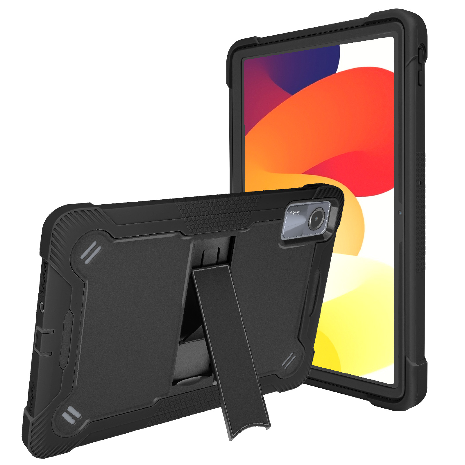 Cover Sottile In Silicone Per Xiaomi Redmi Pad SE | Custodia Magnetica Con Supporto Multifunzione | Blu Scuro - 2