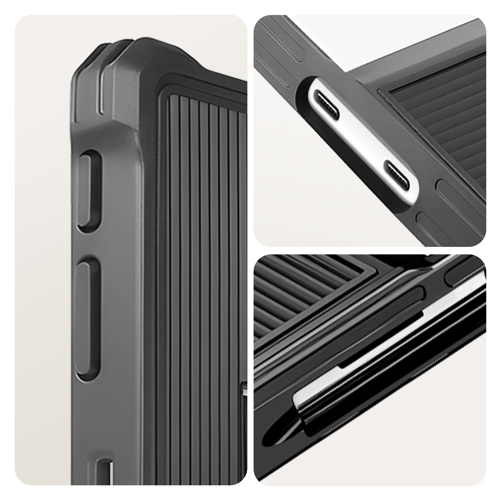 Saturcase Custodia A Libro Per Microsoft Surface Pro 4, 5, 6, 7 - Pelle PU Blu Cielo Con Supporto E Slot Penna