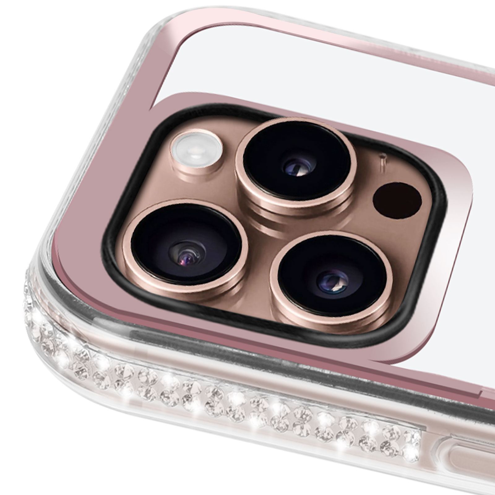 IMEIKONST Coque Pour IPhone 16, Mince TPU Coque Avec Miroir