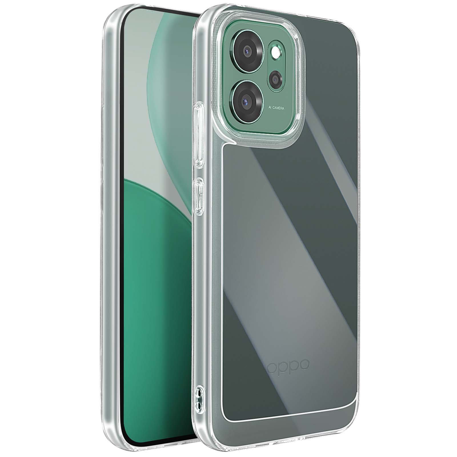 SEAHAI Cover per OPPO Reno 14 FS (OPPO Reno 14F 5G/4G), Custodia Ultra Sottile in Silicone Liquido Morbida con Modello Animale di Fiori Carini, Elegante Matte TPU Bumper Antiurto Case - Rosa