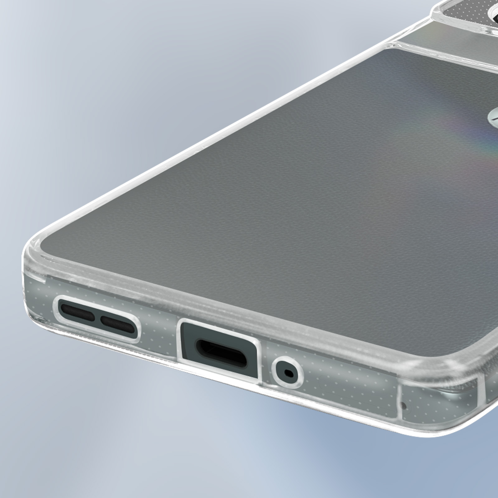 CAUHENYEE Trasparente Cover Per Motorola Edge 60 Fusion/Edge 60 Custodia, Cover In TPU Ultrasottile, Flessibile E Trasparente, Antigraffio, Antiurto - Foto 7