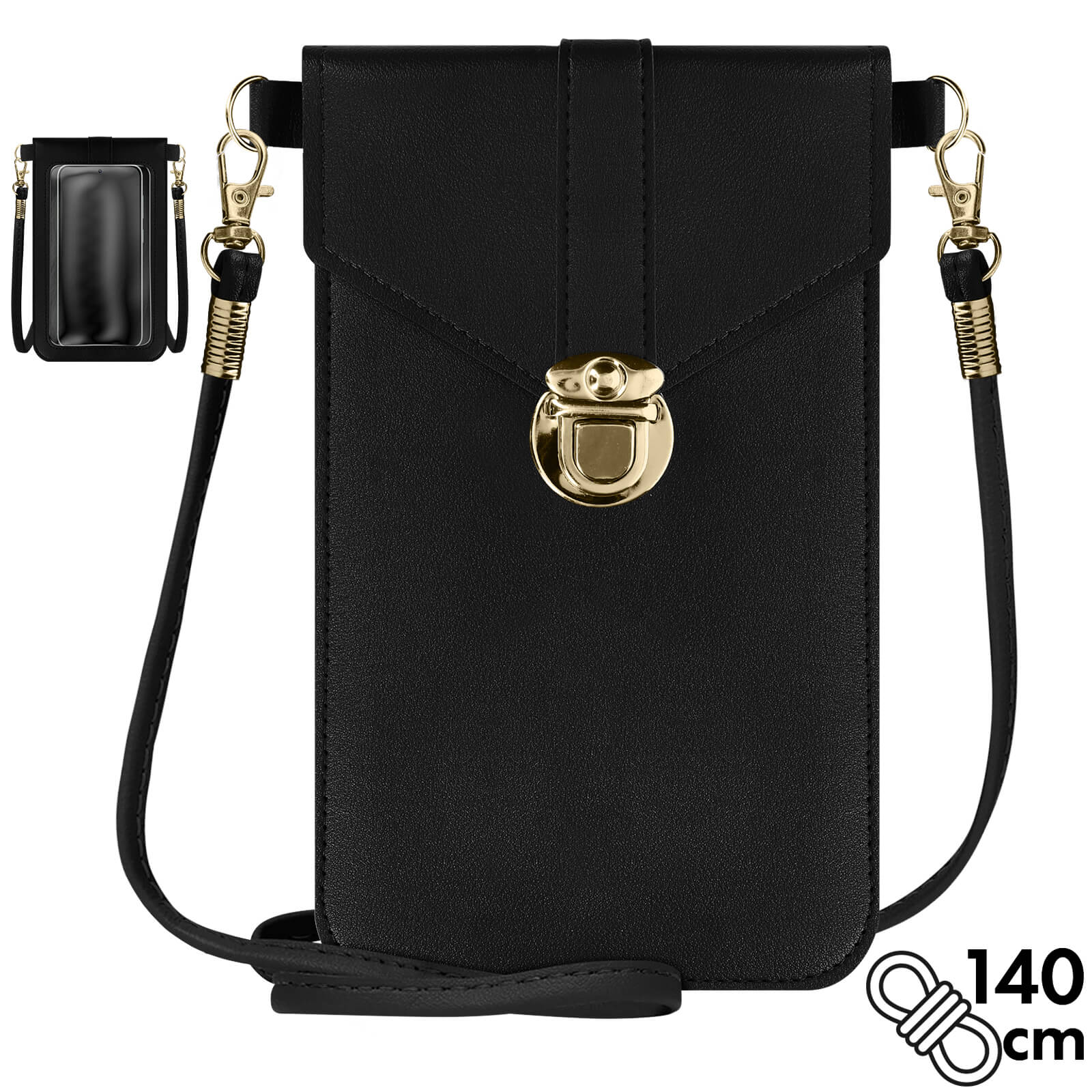 Borsa Cellulare Multi Scomparti Borsa A Tracolla Donna Piccola Con Blocco RFID, In Pelle PU, Per Cellulare E Carte, Tracolla Regolabile Offerte Del Giorno