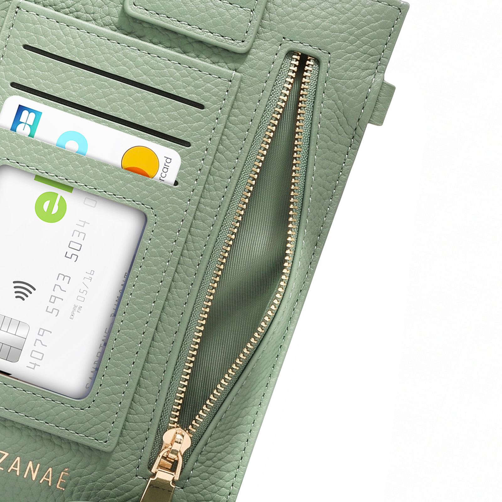 Zan Grüne Afterwork Crossbody-Tasche für Xiaomi Poco X7 - German