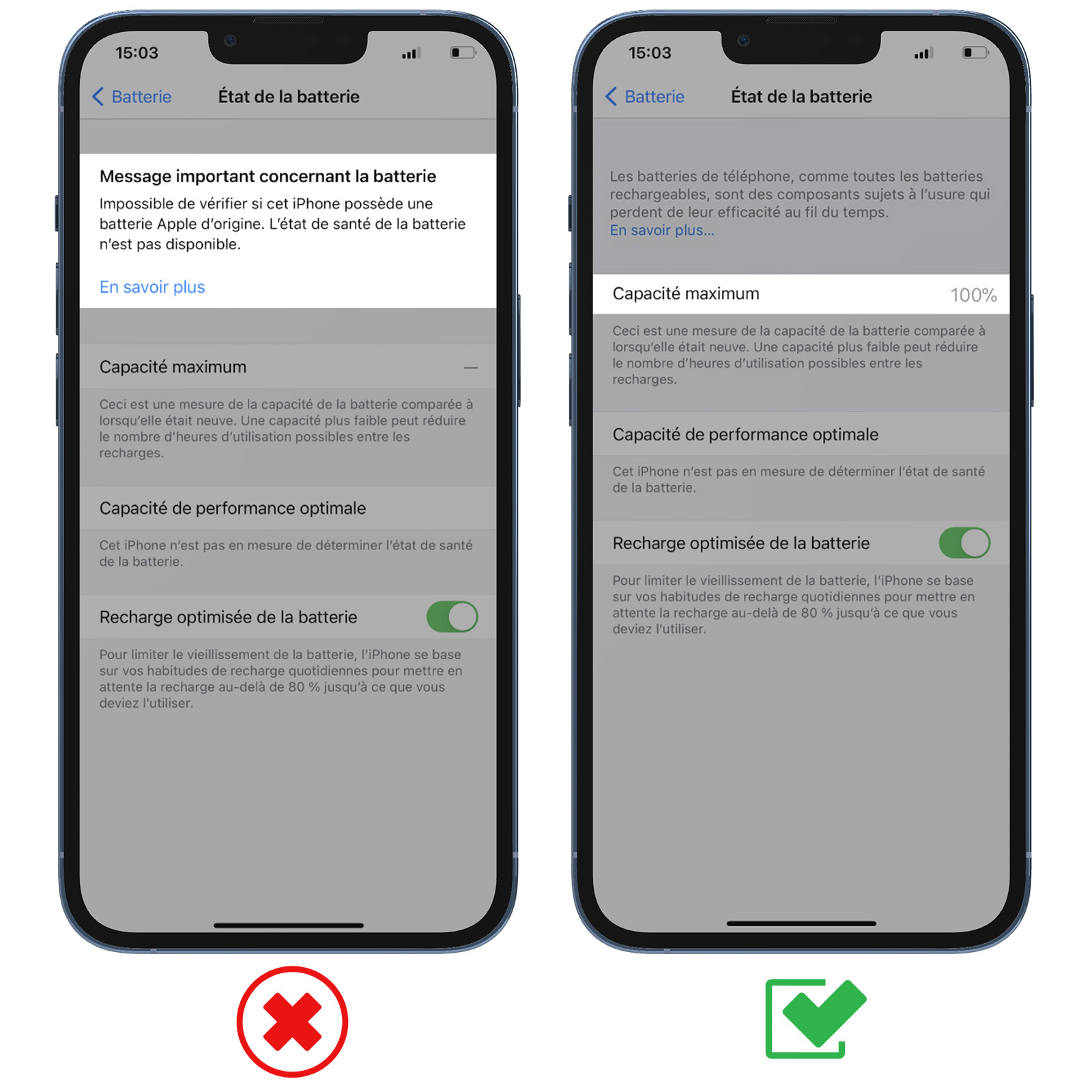 Batterie iPhone 8 Plus Interne Neuve 0 Cycle - Grade AAA