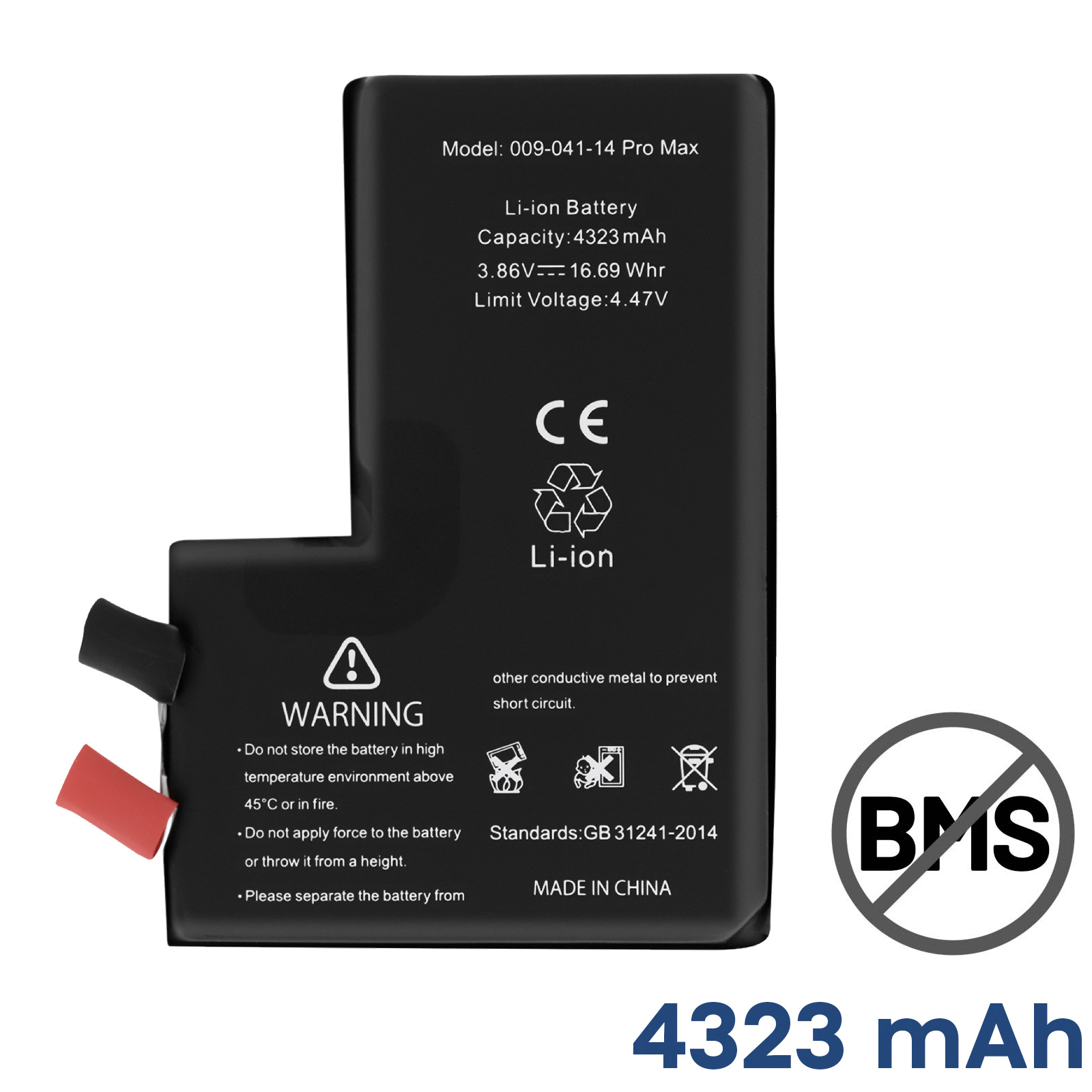 OEM Batterie pour iPhone 14 Pro Max, décodée avec un circuit intégré supplémentaire (sans soudure