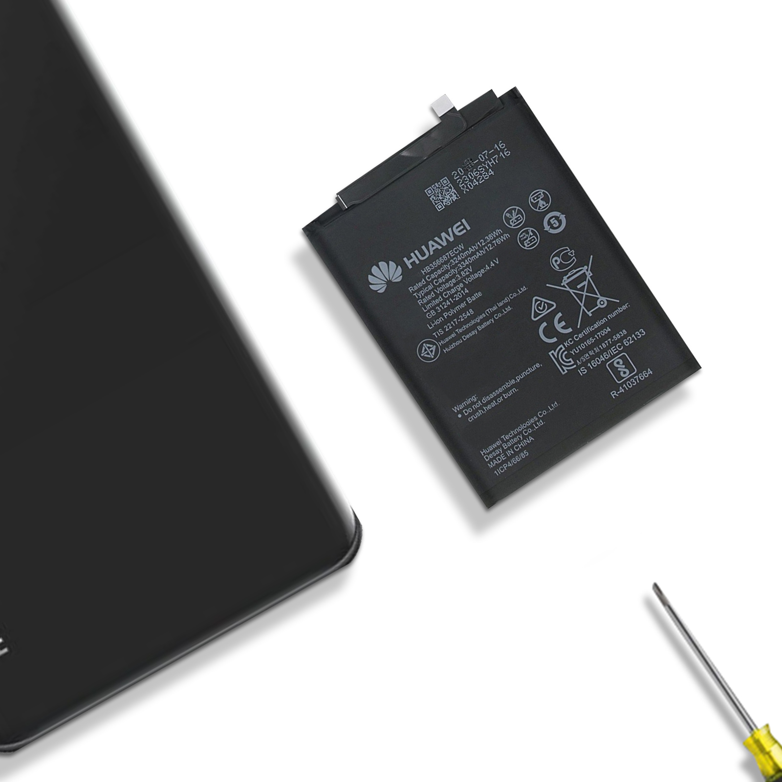 Batterie Pour Honor 7X Et Huawei Mate 10 Lite - Référence HB356687ECW, Marque GLOBALSTOCK - Neuf Sous Blister