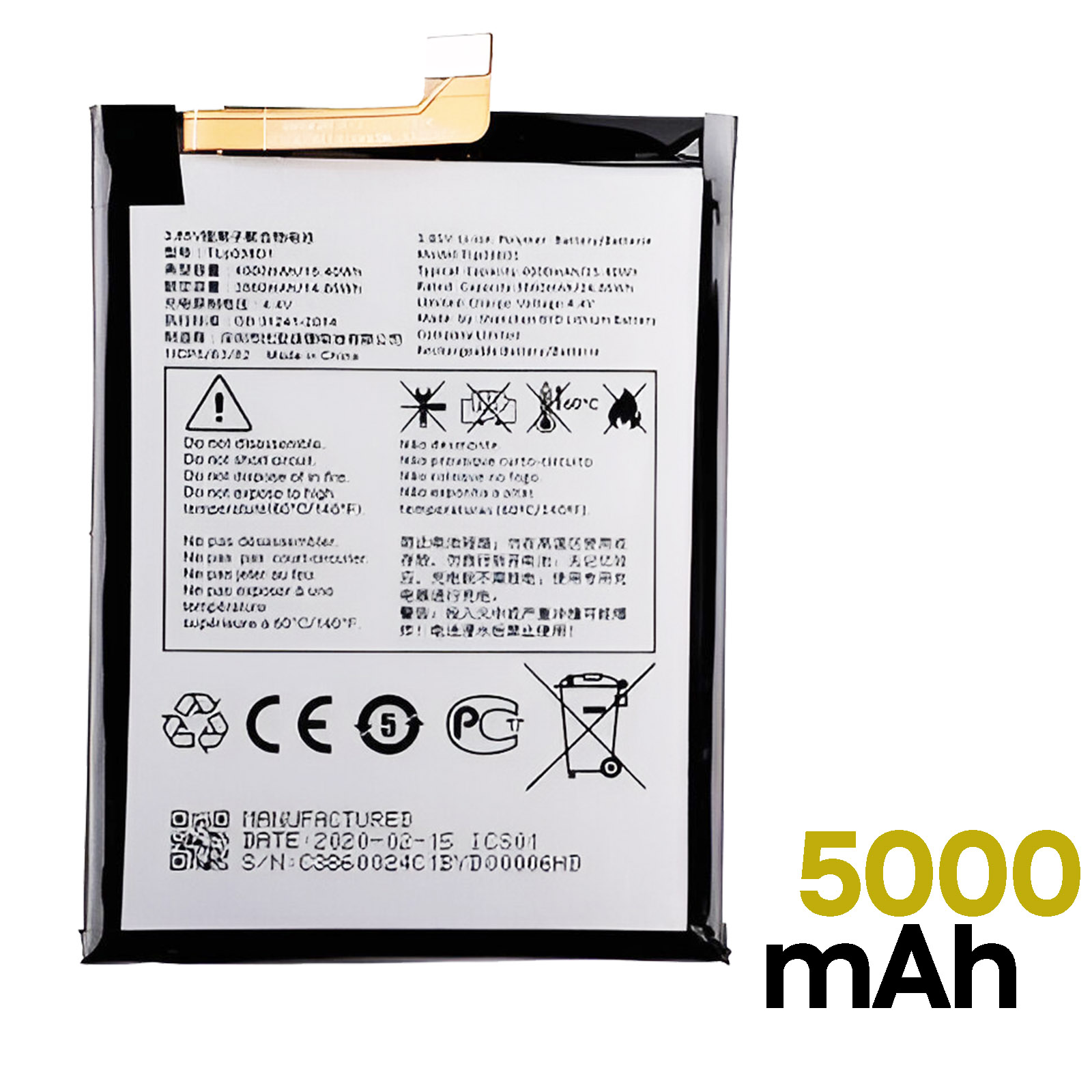 Cover Compatibile con TCL 305 / TCL 306 / TCL 30 SE/TCL
