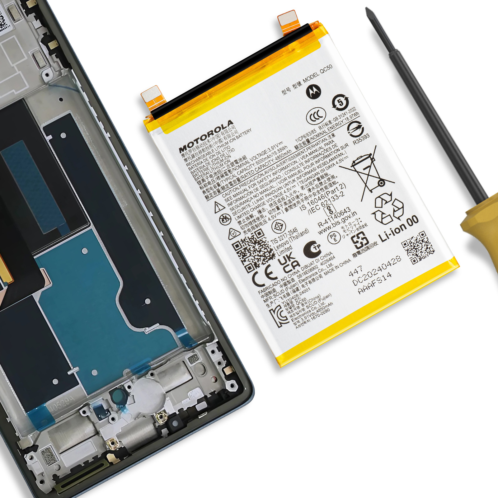 Batterie Motorola Edge 50 Fusion - QC50 / SB18E08902 - Neuve