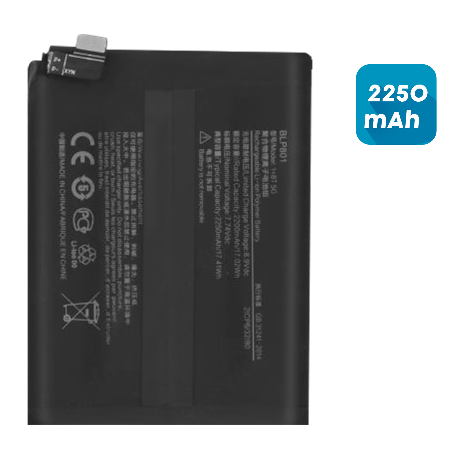 TY BETTERY Batteria Sostitutiva BLP699 Per OnePlus 7 Pro (GM1911/GM1913) - 3880 MAh - 2
