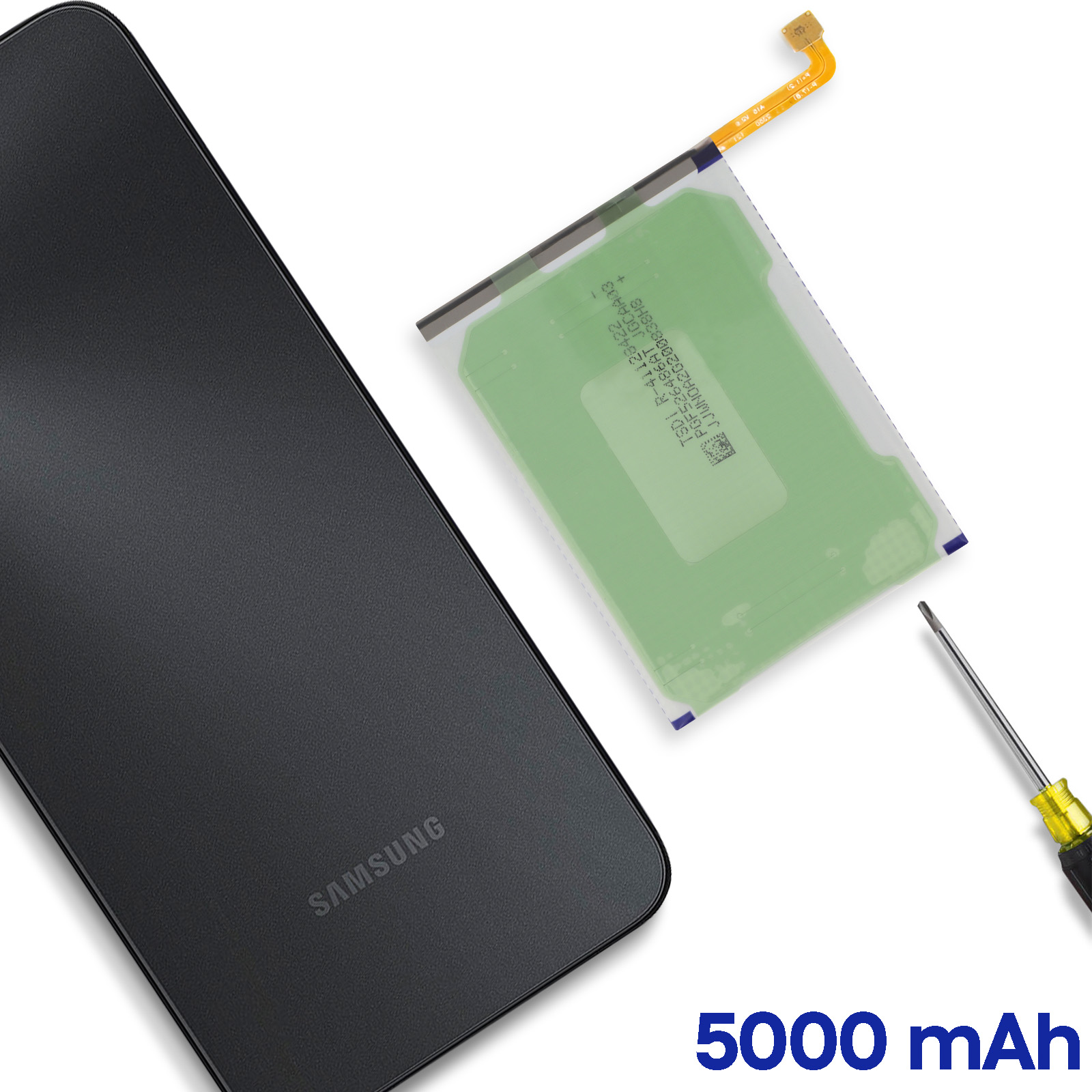 Batterie De Rechange EB-BA156ABY 5000 MAh Pour Samsung Galaxy A15 4G/5G - Compatible Modèles SM-A155F, SM-A156B, Etc. - Avec Kit D'outils - 9