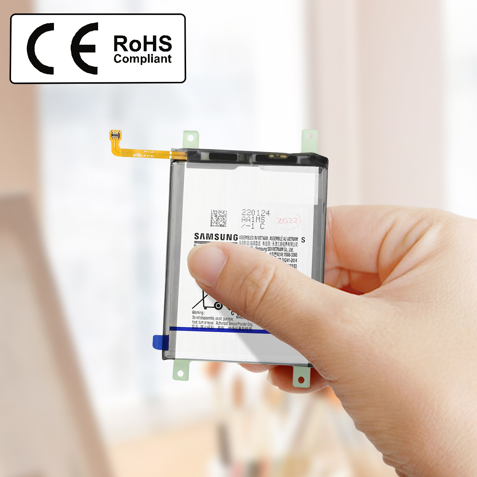 Batteria di ricambio EB-BG975ABU compatibile con Samsung Galaxy S10