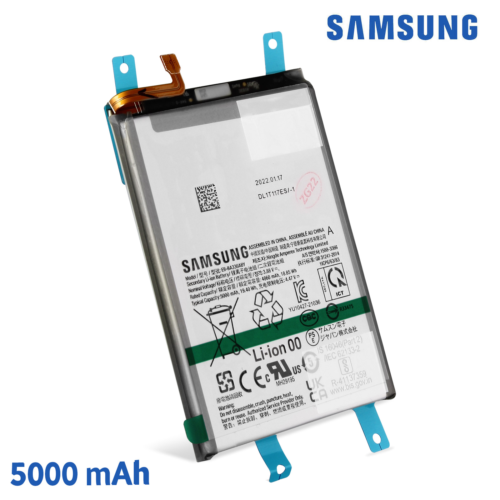 Batteria Di Ricambio EB-BA336ABY Per Samsung Galaxy A53 5G (SM-A5360) – 0 Cicli Con Kit Di Riparazione - 3