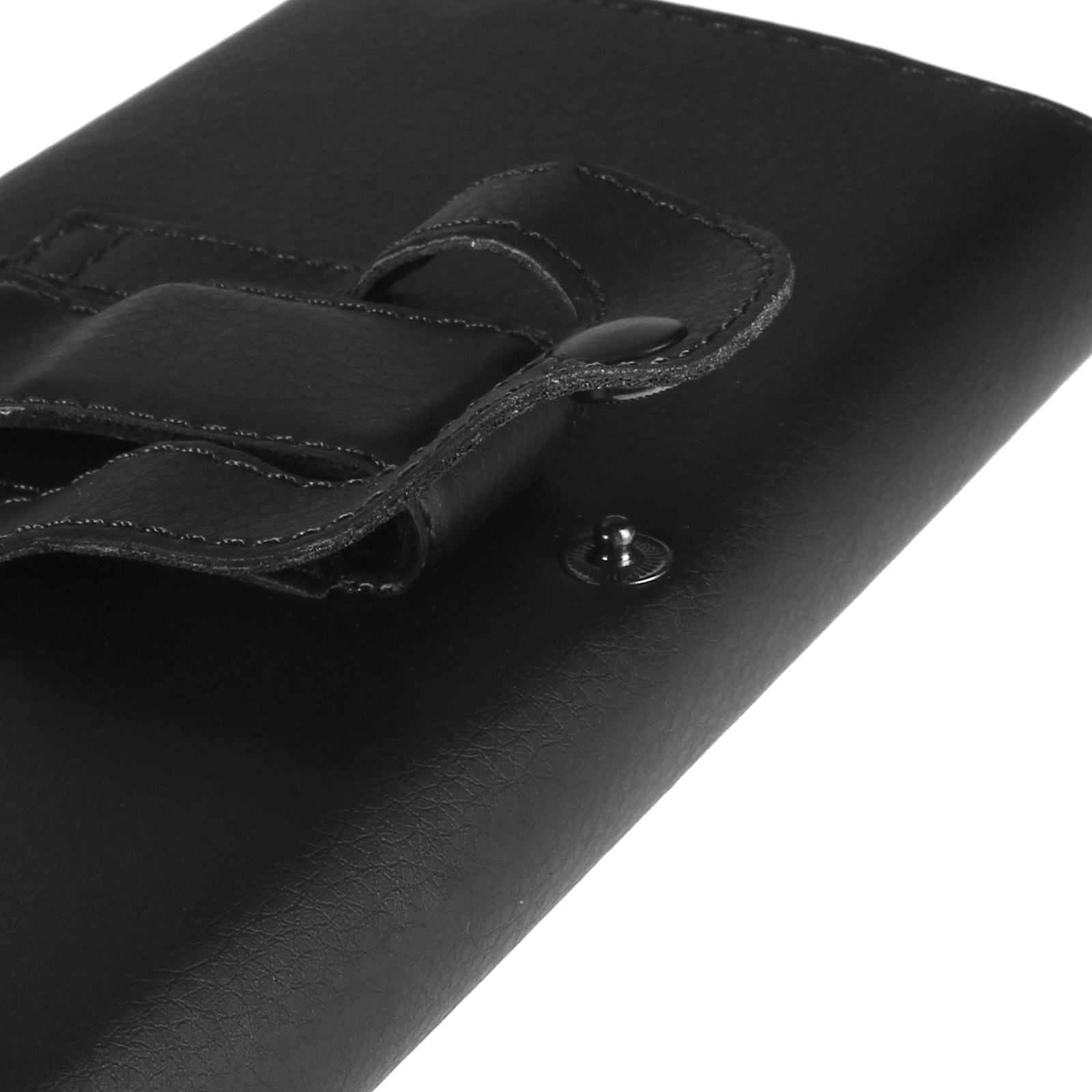 Étui Universel En Cuir éco Noir (horizontal A) - Compatible Sagem MYX7, MYV55, MYV56 - Neuf
