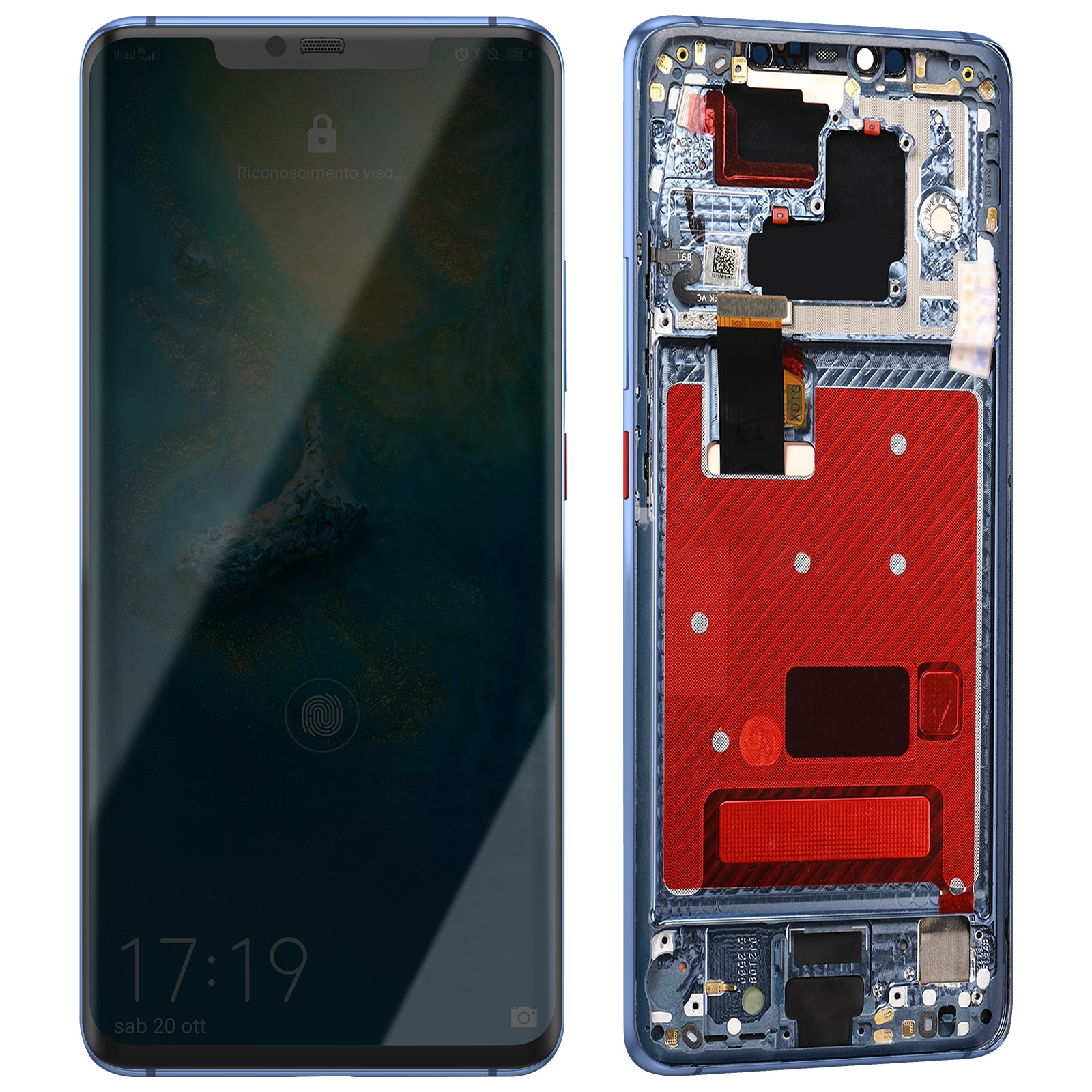 Display LCD Completo Con Touch Screen Per Huawei Mate 20 Pro, Colore Nero. Ricambio Nuovo, Compatibile, Prodotto In Cina.