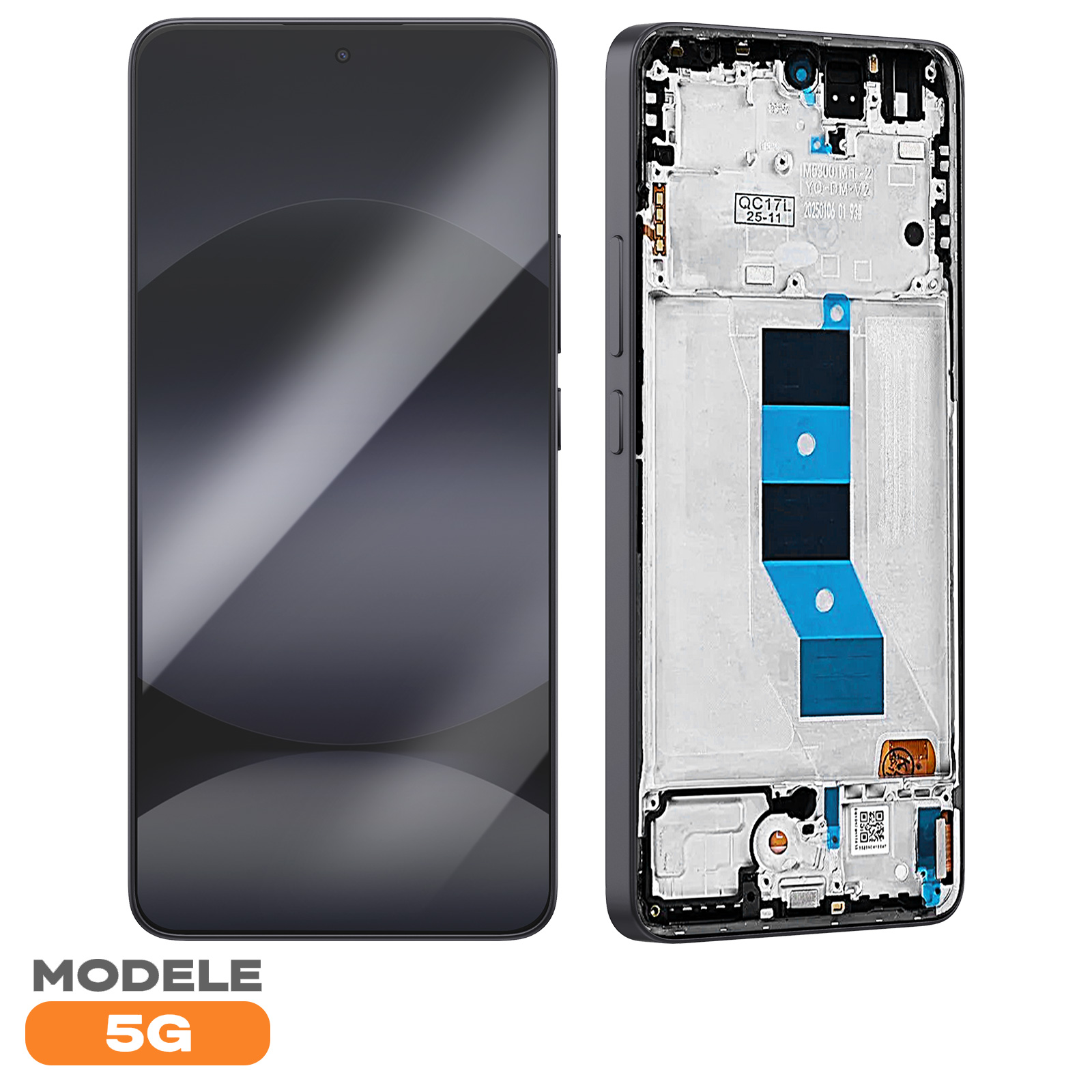 Écran Complet LCD + Vitre Tactile + Châssis Noir Pour Xiaomi 14 5G - Neuf, Pièce Détachée