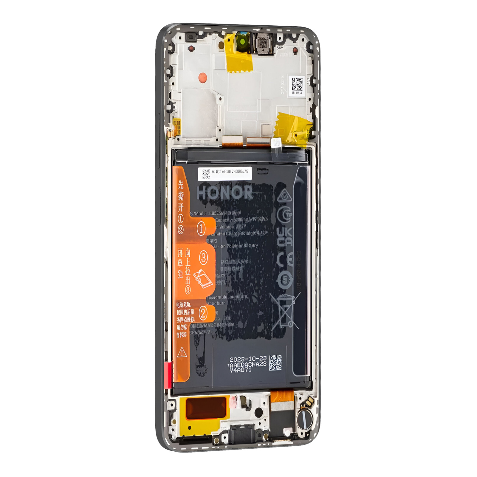 Pack De Service écran LCD + Vitre Avec Châssis Et Batterie ORIGINAL Pour Honor 6C - Couleur Noir, Neuf
